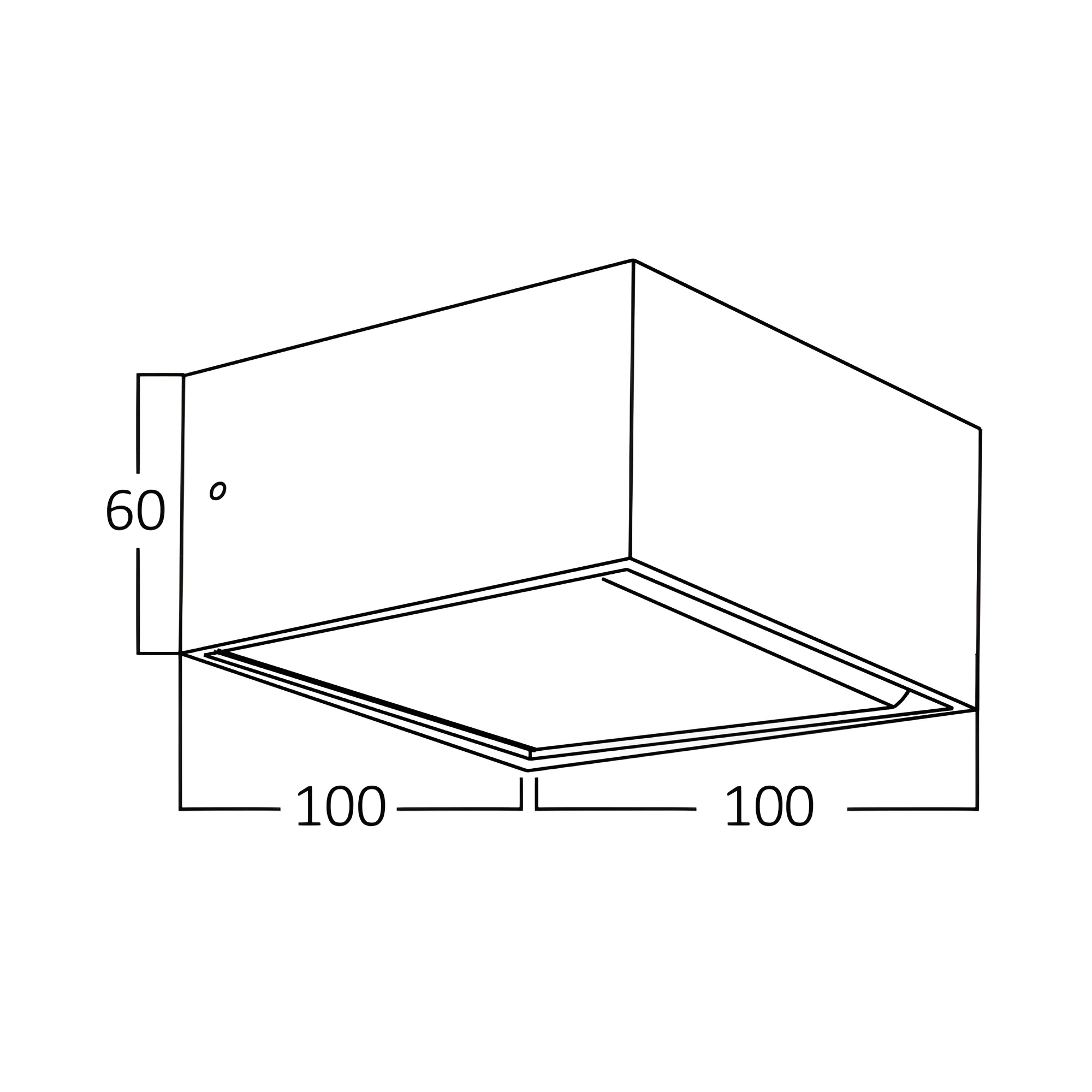 LED STEPENISNA SVETILJKA KVADRATNA 8W CRNI 3000K — slika 5