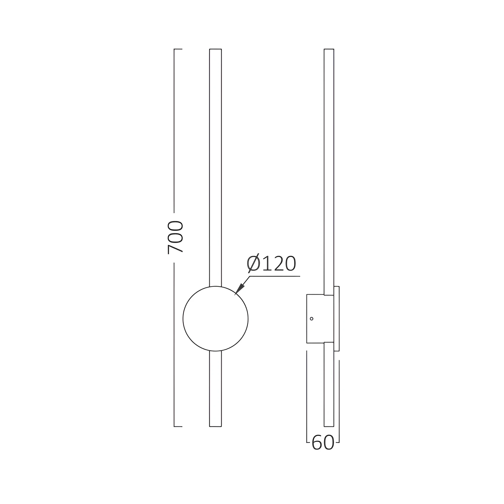 LED ZIDNA LAMPA 16W CRNA 3000K — slika 5