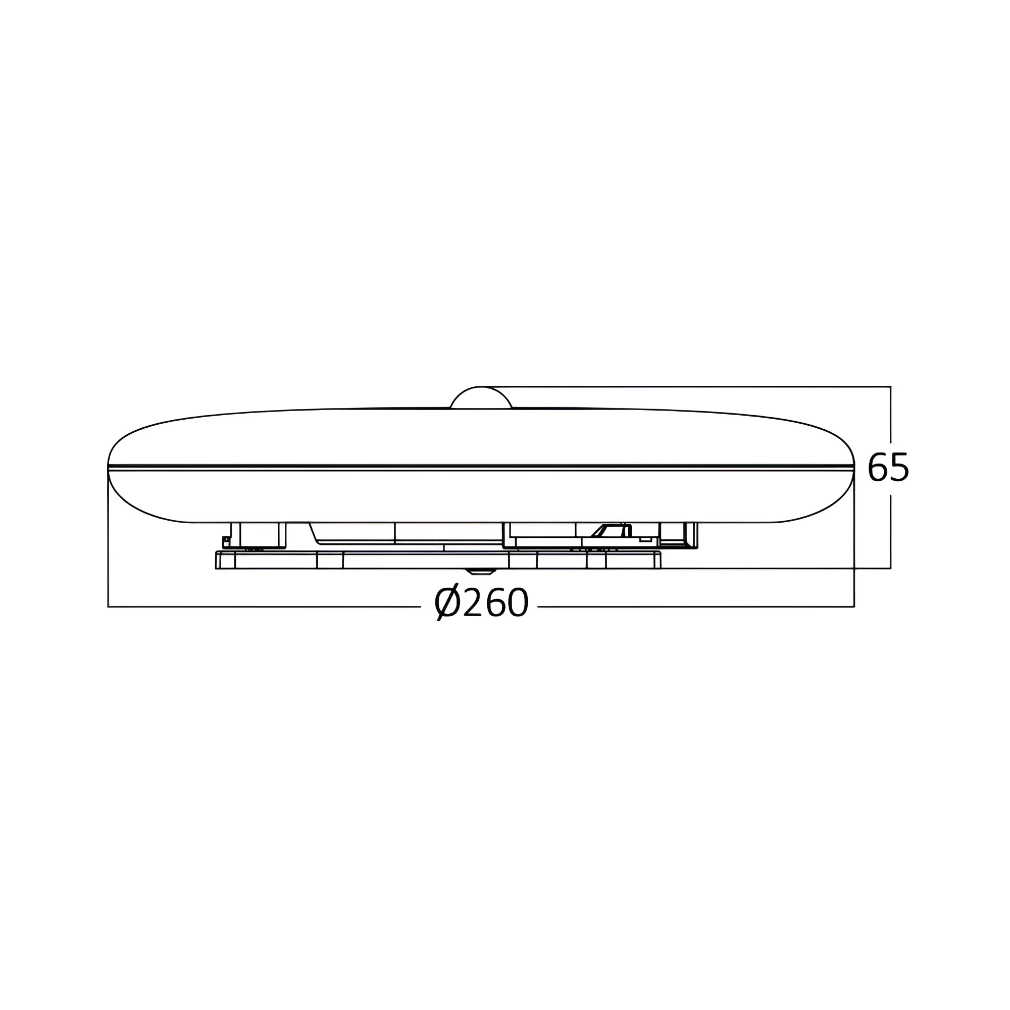 LED PLAFONJERA D260 OKRUGLA 18W SA SENZOROM 4000K IP44 — slika 6