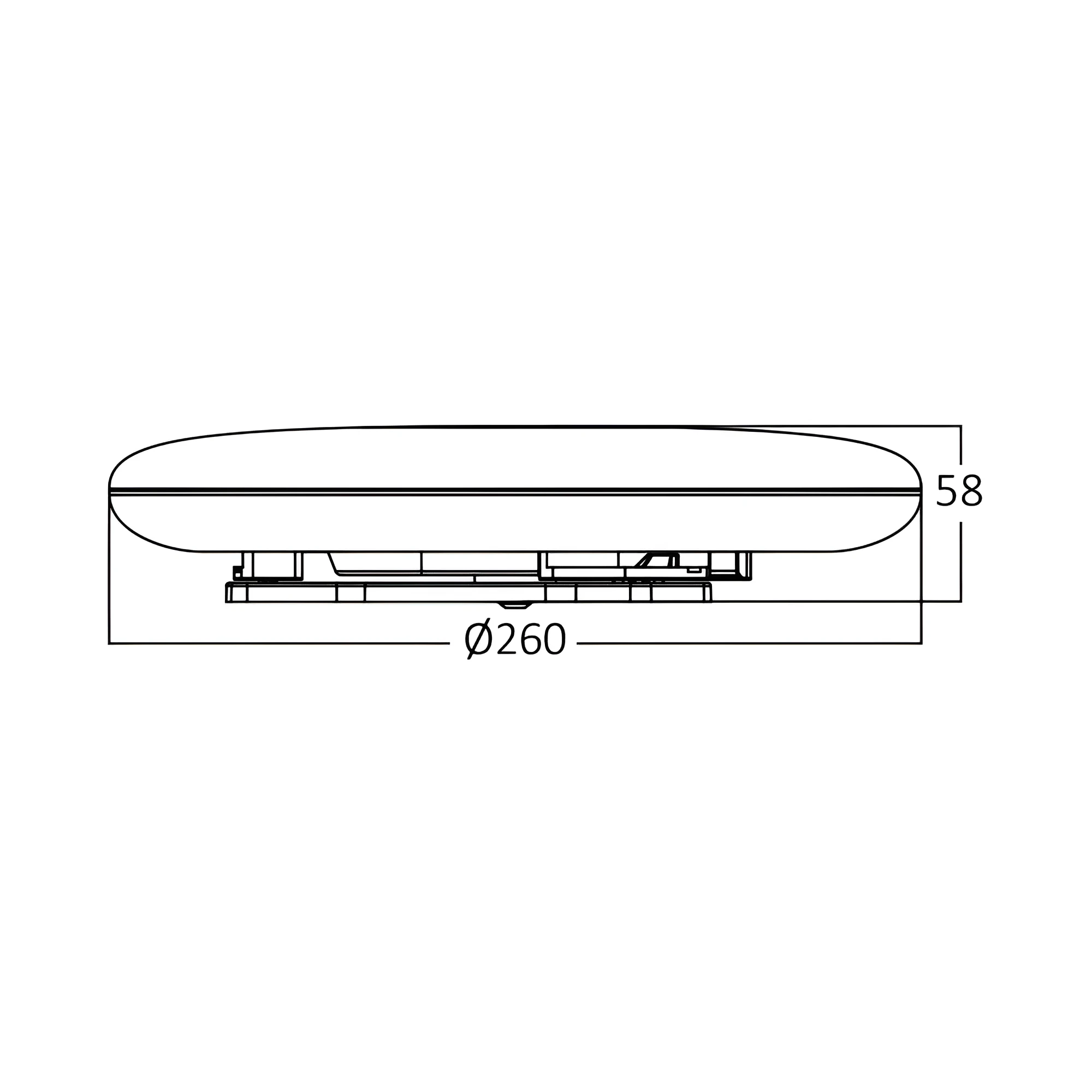 LED PLAFONJERA D260 OKRUGLA 20W 4000K IP44 — slika 6