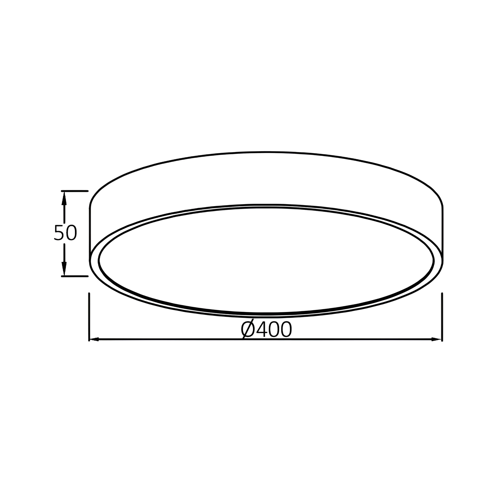 LED PLAFONJERA OKRUGLA 36W CRNI CCT — slika 5