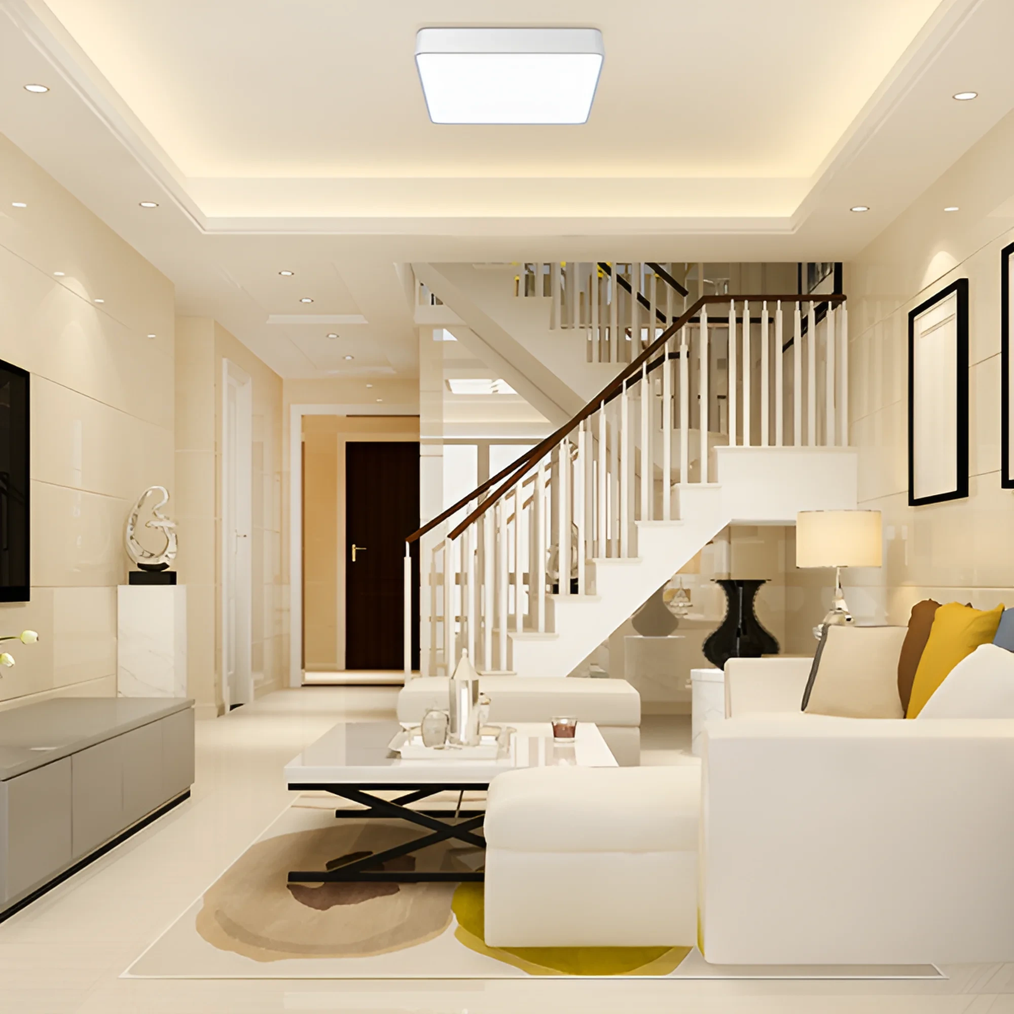 LED PLAFONJERA KVADRATNA 45W BELI CCT — slika 2