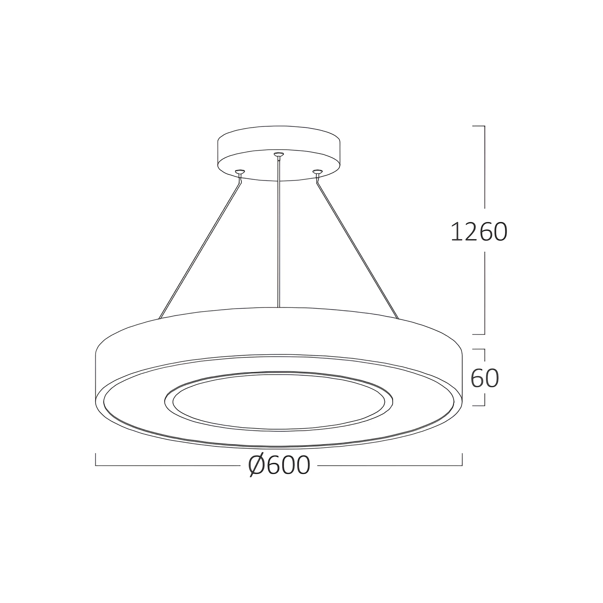 LED VISILICA OKRUGLA 45W BELI CCT — slika 3