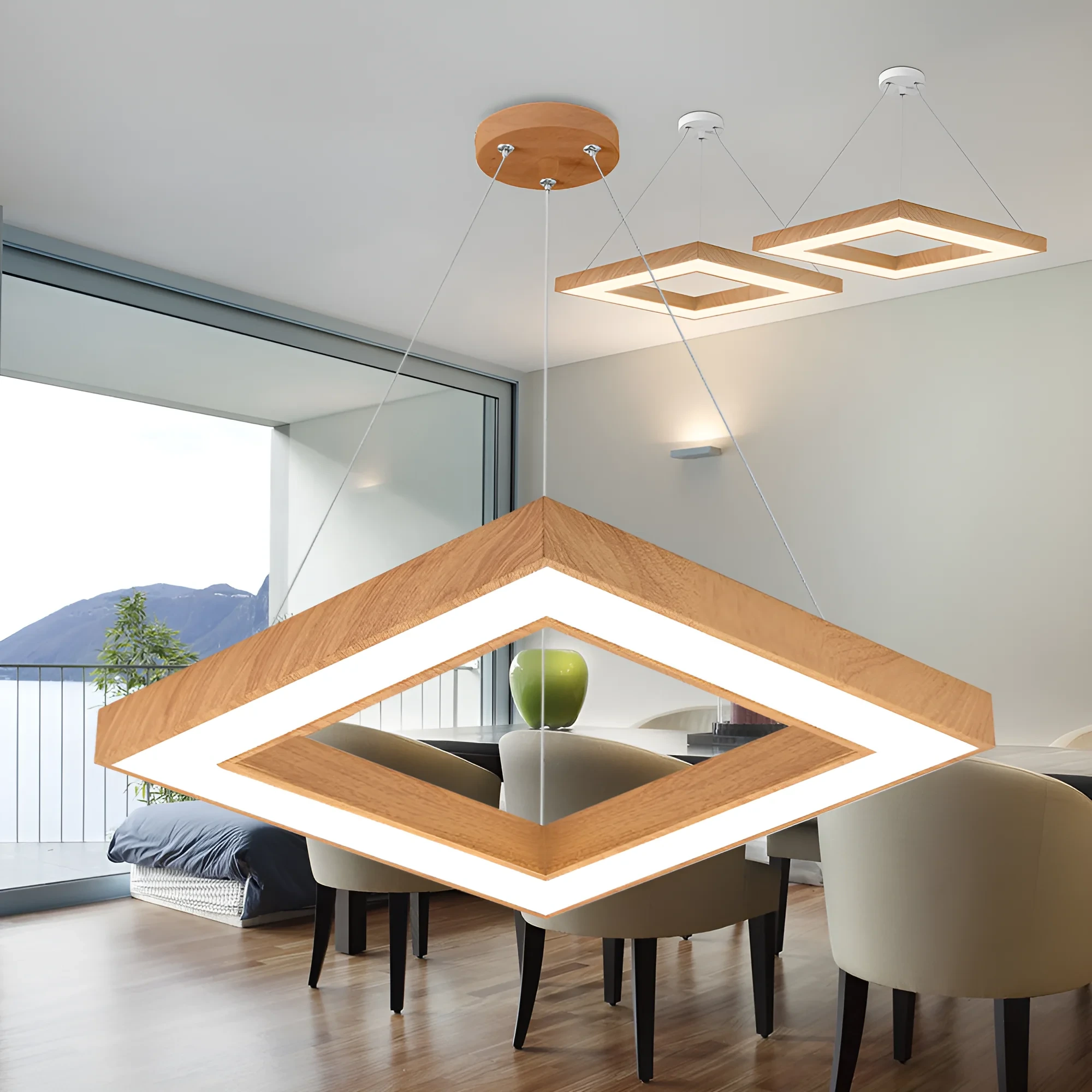 LED VISILICA KVADRATNA 45W CCT SA DALJINSKIM — slika 2
