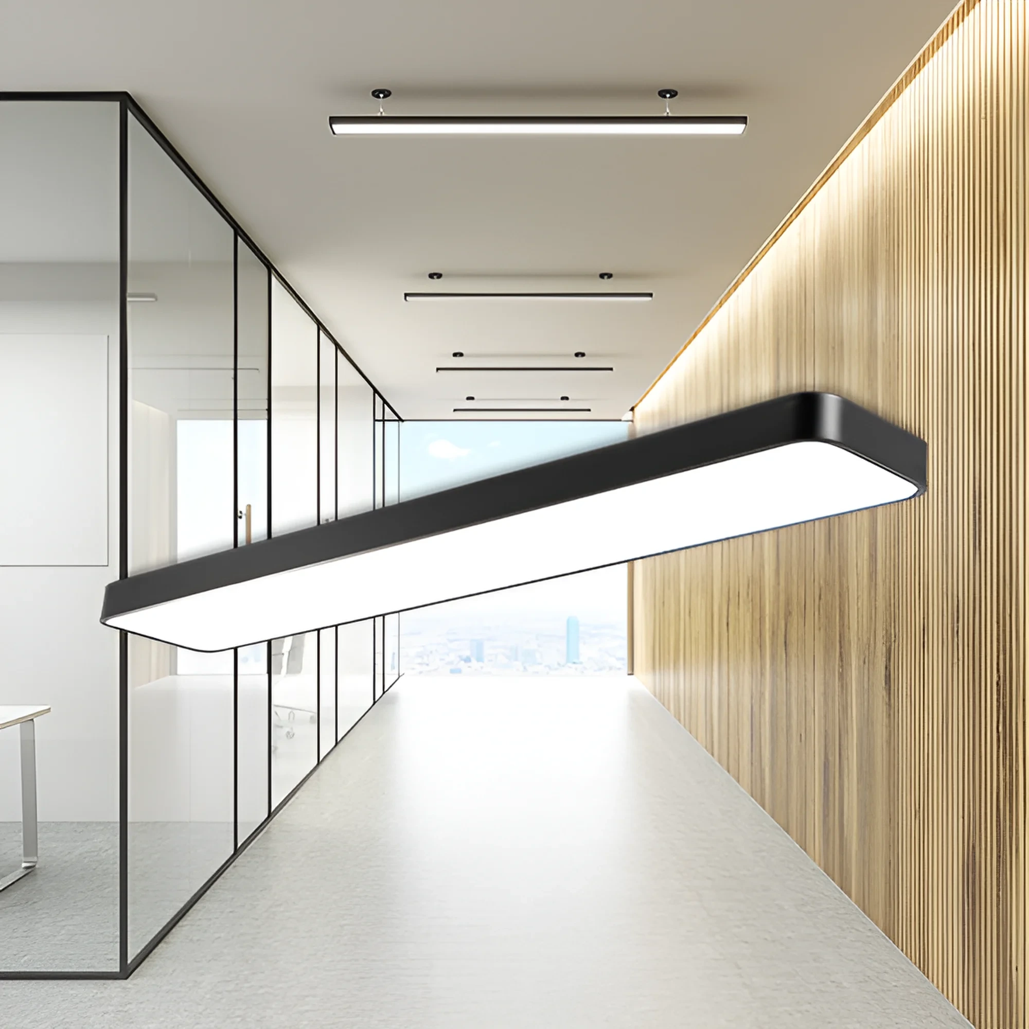 LED PLAFONJERA 45W CRNI CCT — slika 2