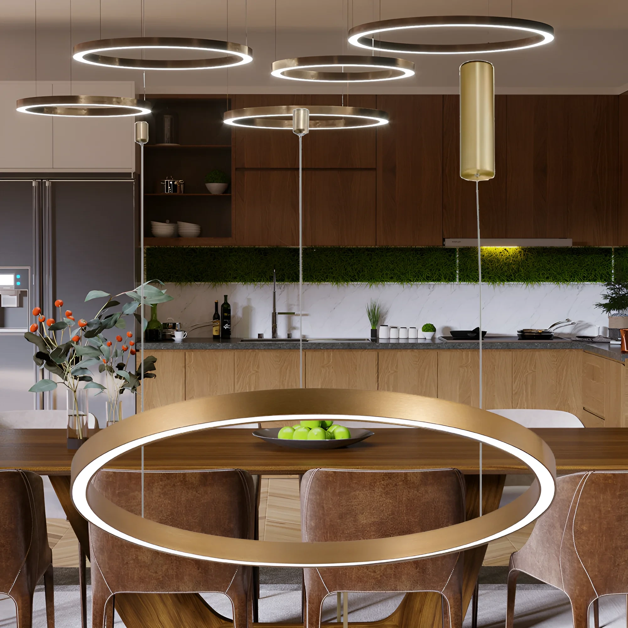 LED VISILICA OKRUGLA 35W ZLATNI CCT — slika 2