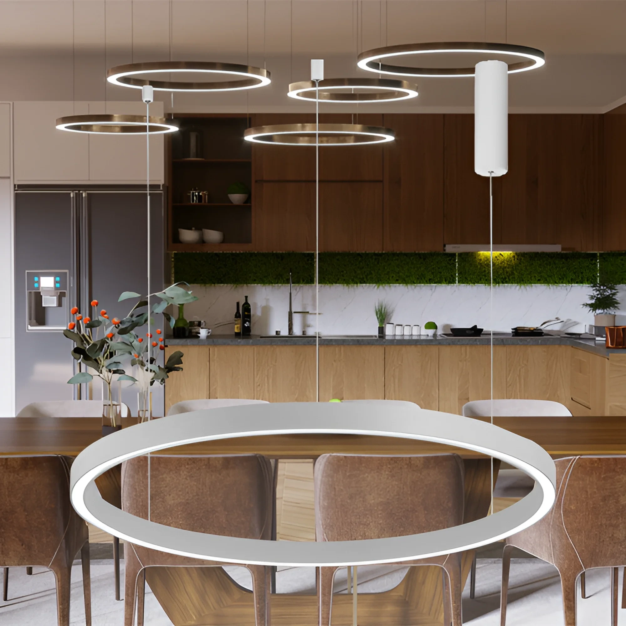 LED VISILICA OKRUGLA 45W BELI CCT — slika 2
