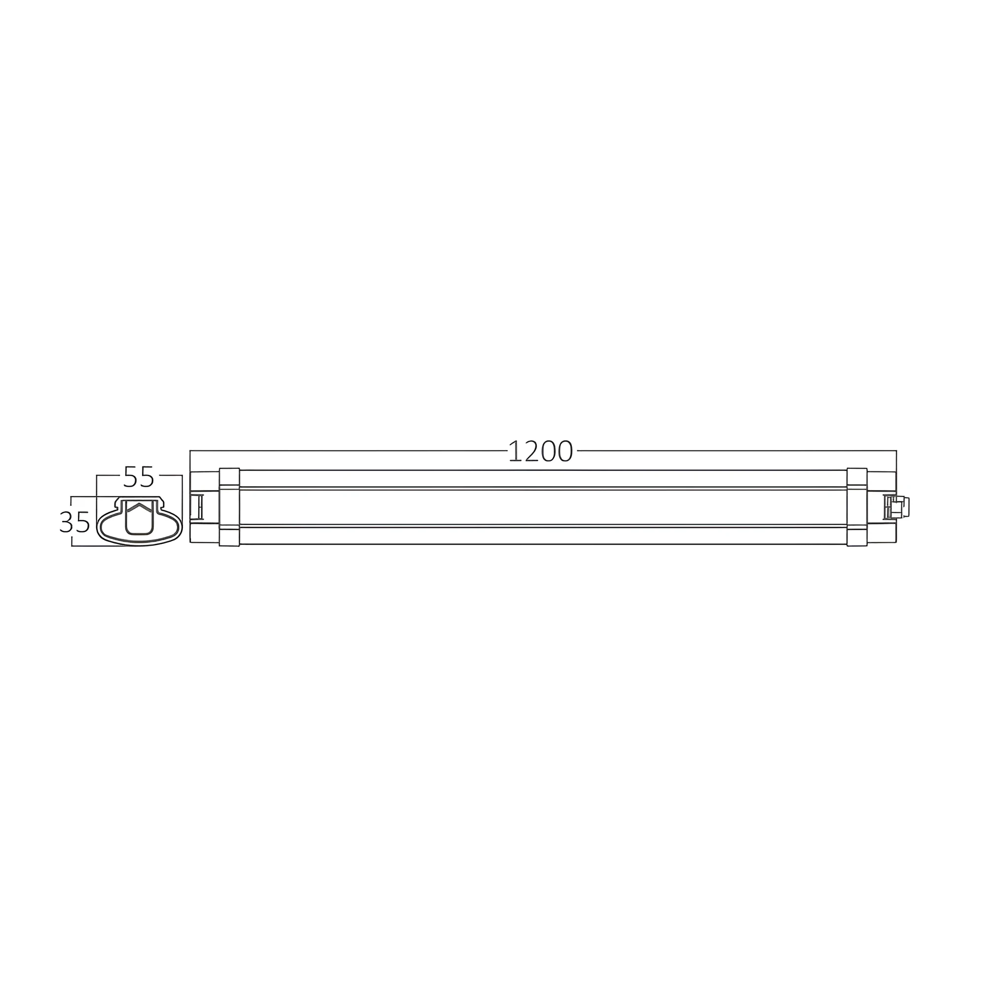 LED VODOOTPORNA SVETILJKA 36W 3000K IP65 — slika 3