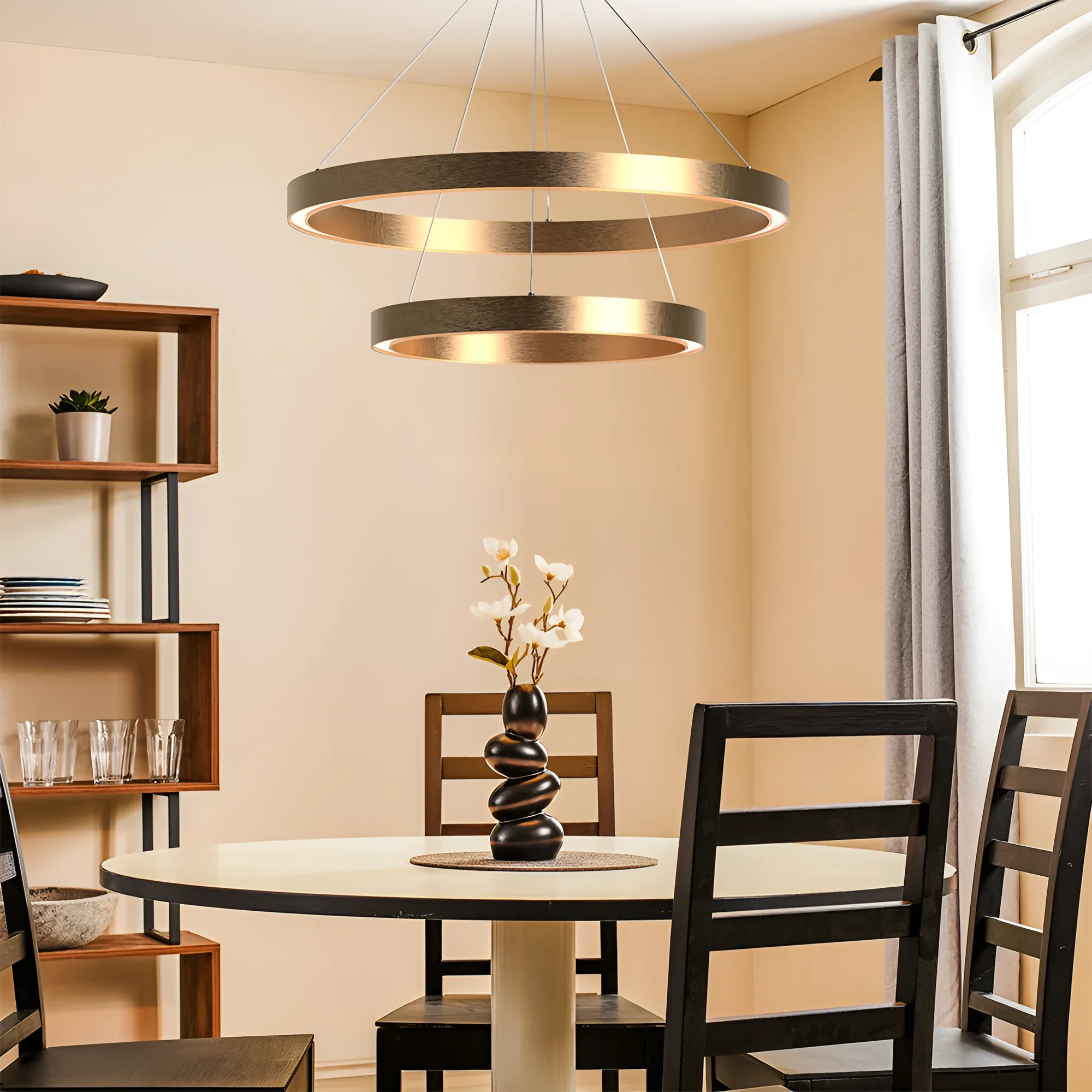 LED VISILICA OKRUGLA 65W ZLATNI CCT — slika 2