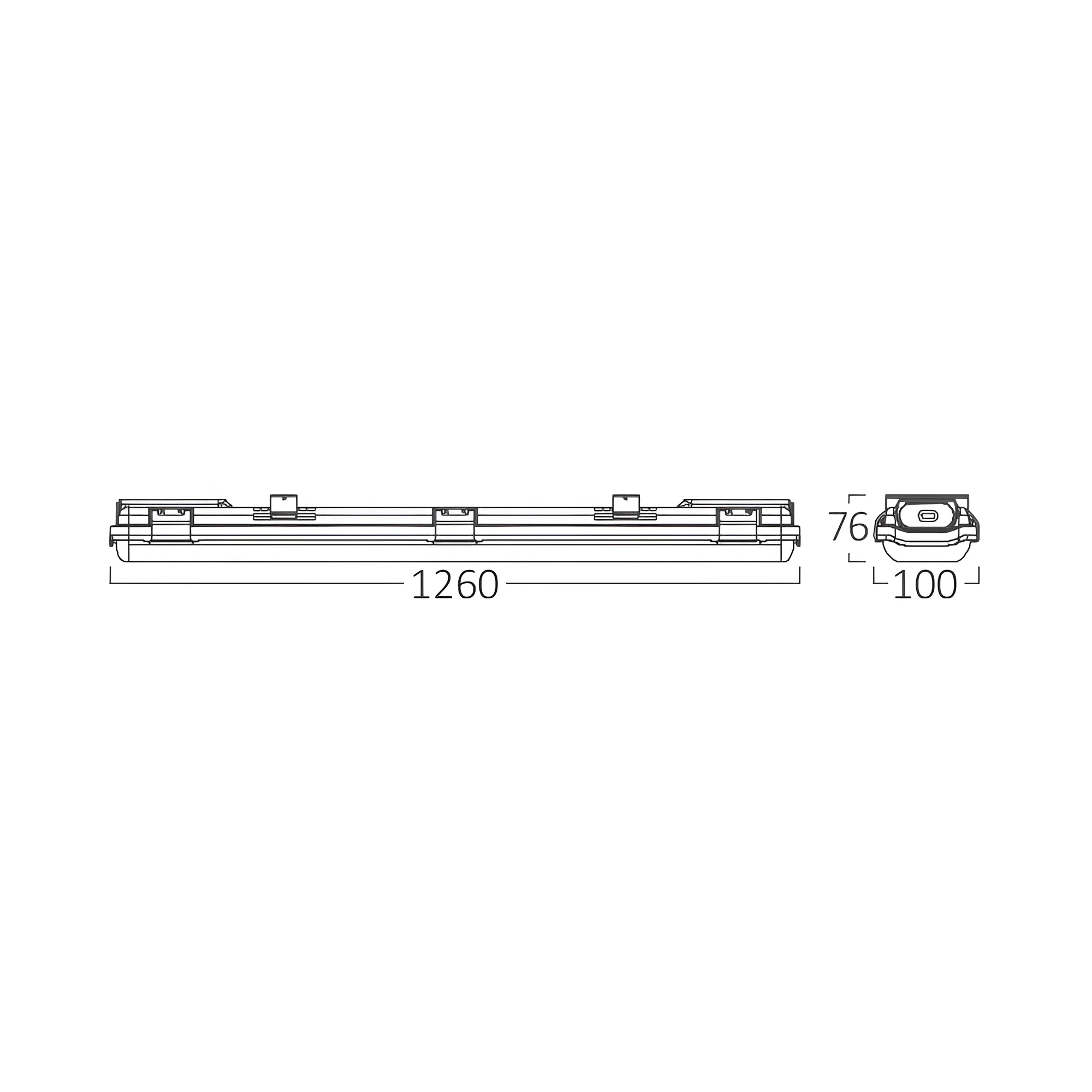 LED VODOOTPORNA SVETILJKA 2X 1.2M IP65 — slika 5
