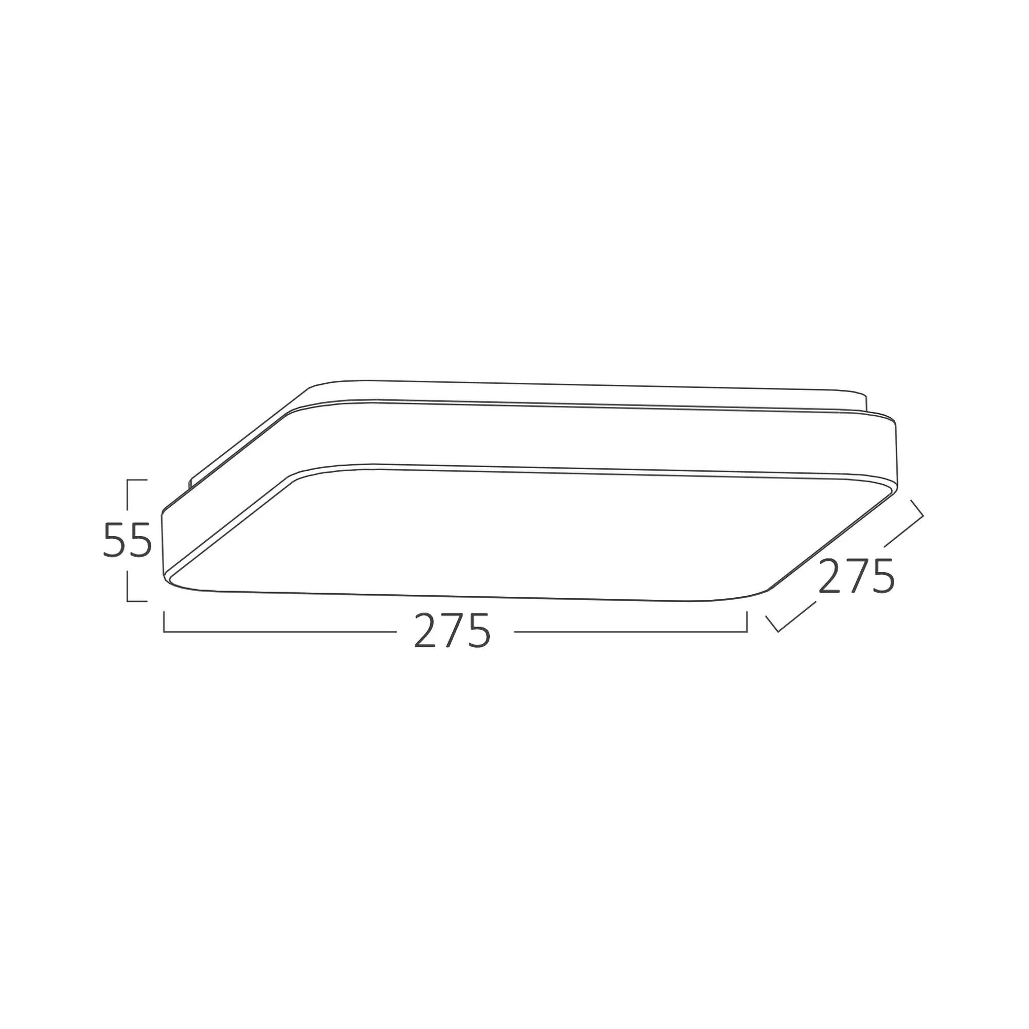 LED PLAFONJERA KVADRATNA 18W 6500K — slika 5