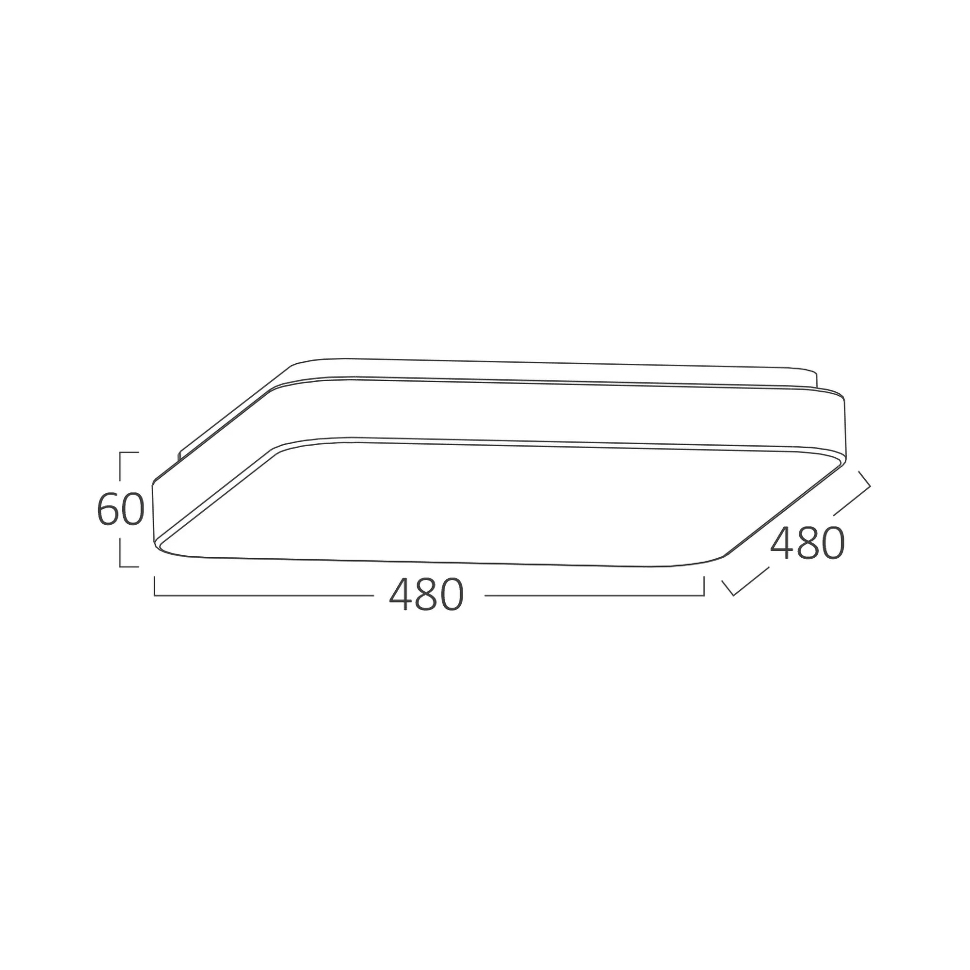 LED PLAFONJERA KVADRATNA 44W CCT — slika 5