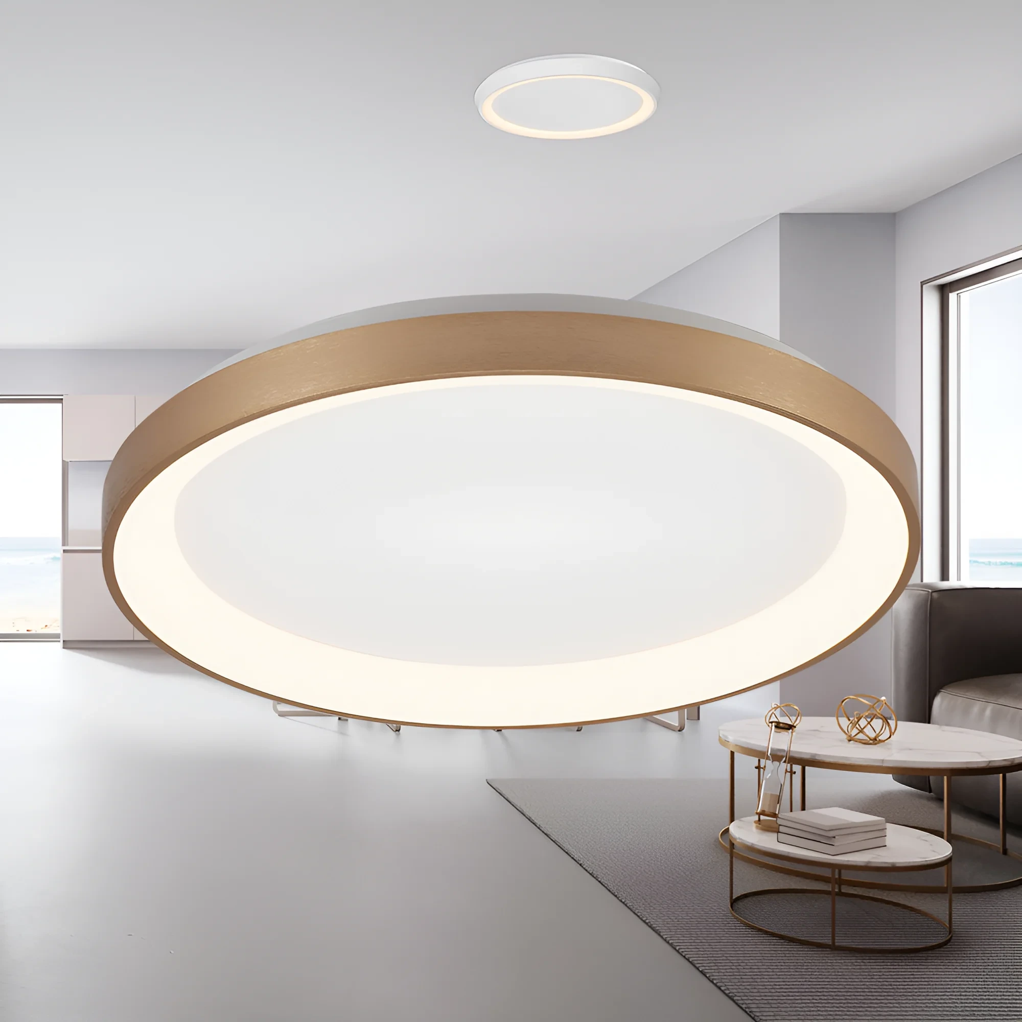 LED PLAFONJERA OKRUGLA 36W ZLATNI CCT IP20 — slika 2