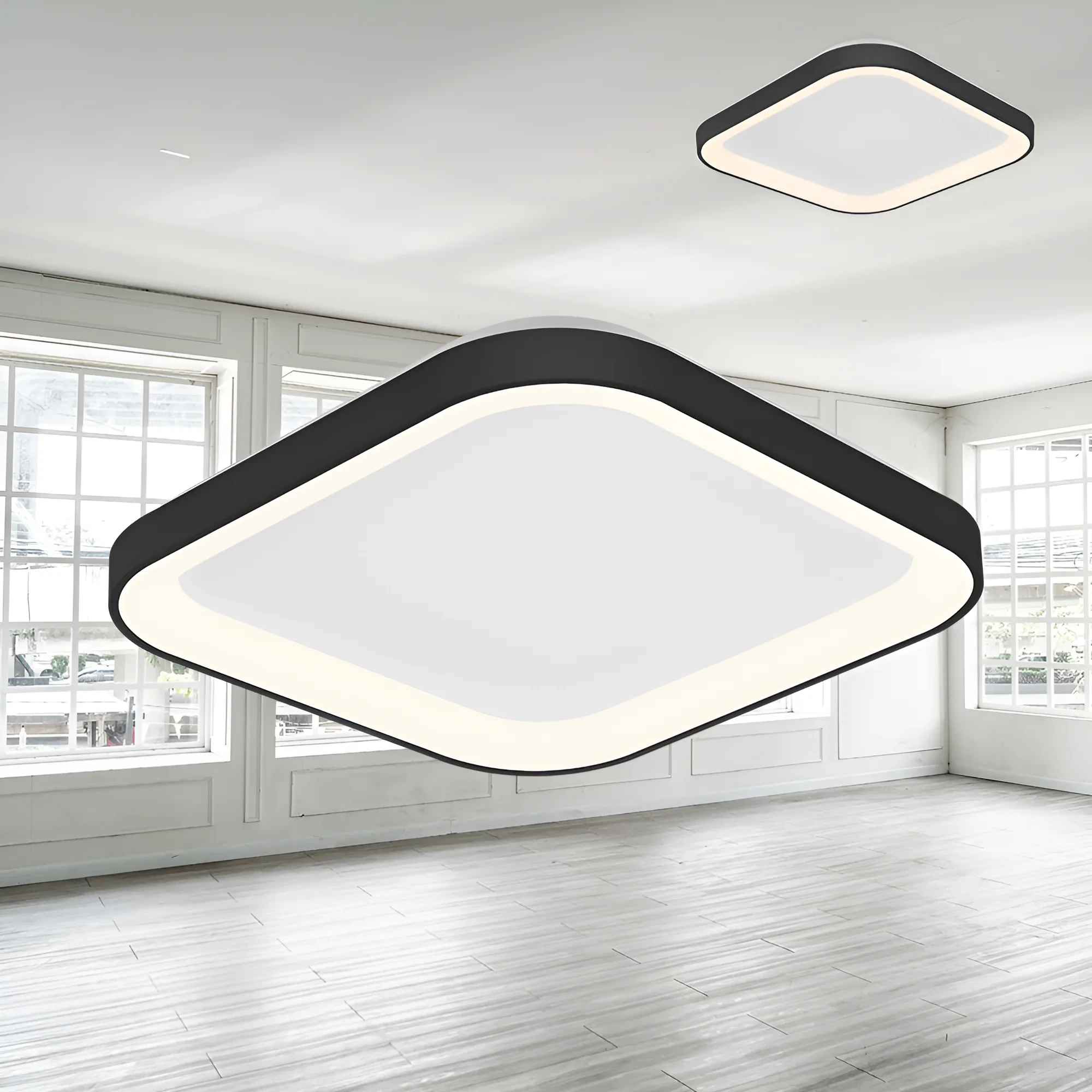 LED PLAFONJERA KVADRATNA 36W CRNI CCT IP20 — slika 2