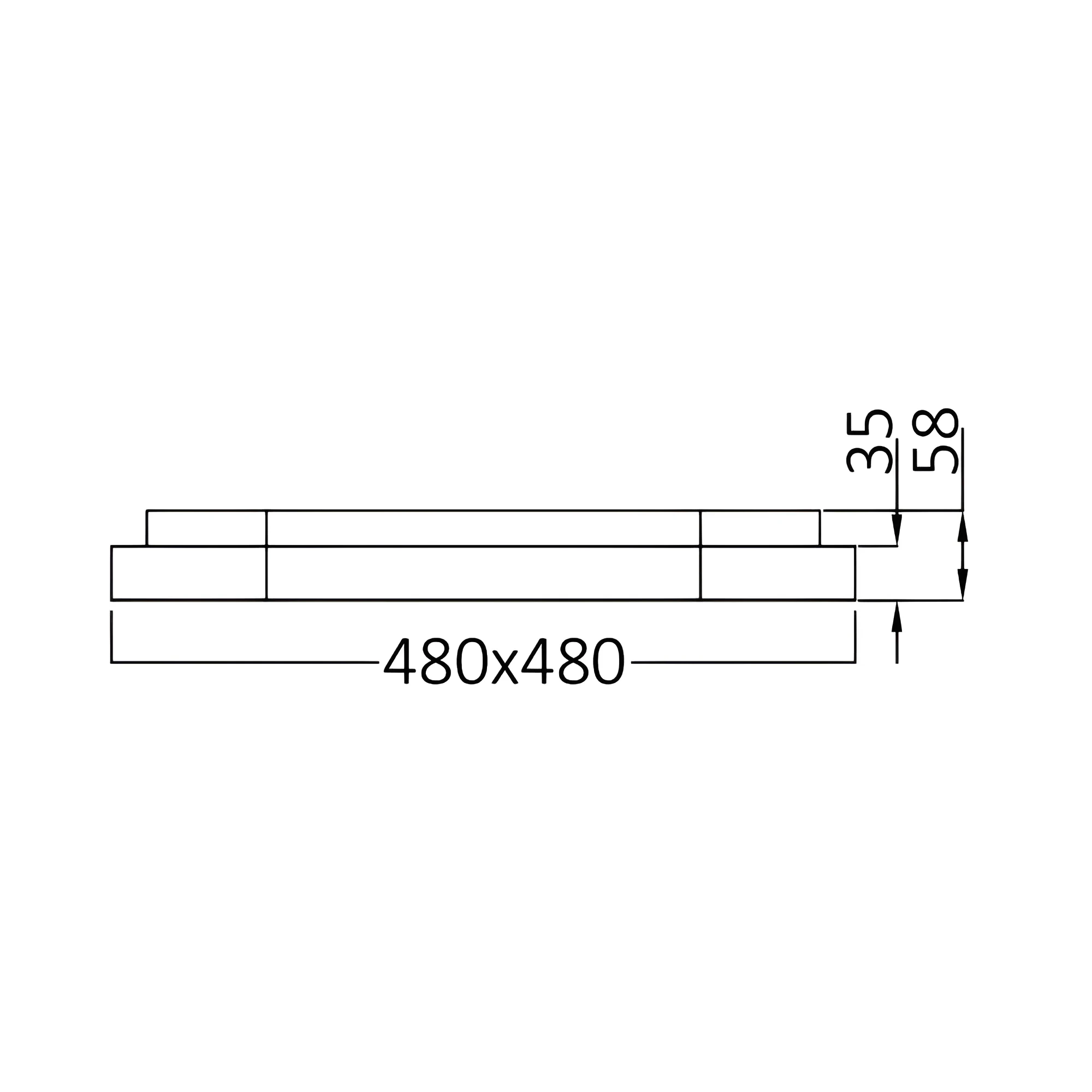 LED PLAFONJERA KVADRATNA 36W CRNI CCT IP20 — slika 6