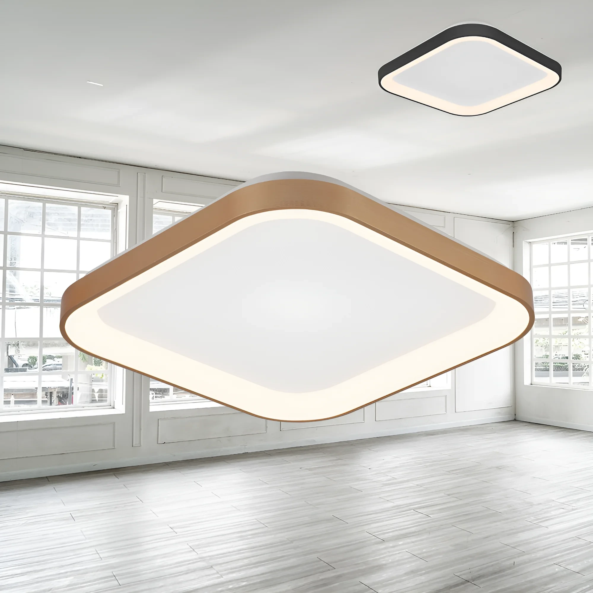 LED PLAFONJERA KVADRATNA 36W ZLATNI CCT IP20 — slika 2