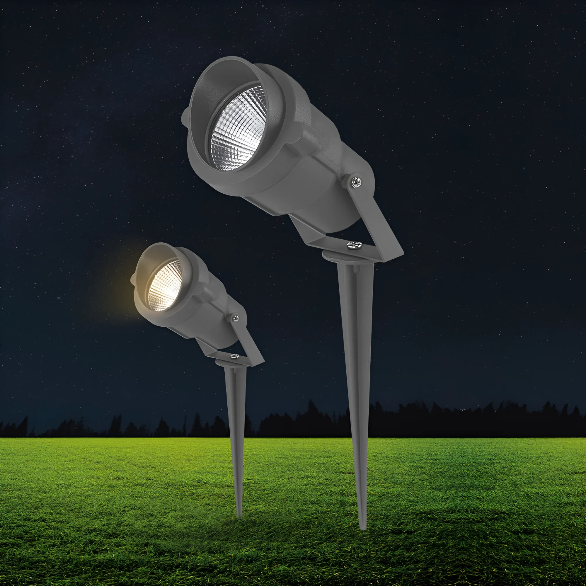 LED UBODNA SVETILJKA 9W SIVA AMBER IP65 — slika 2