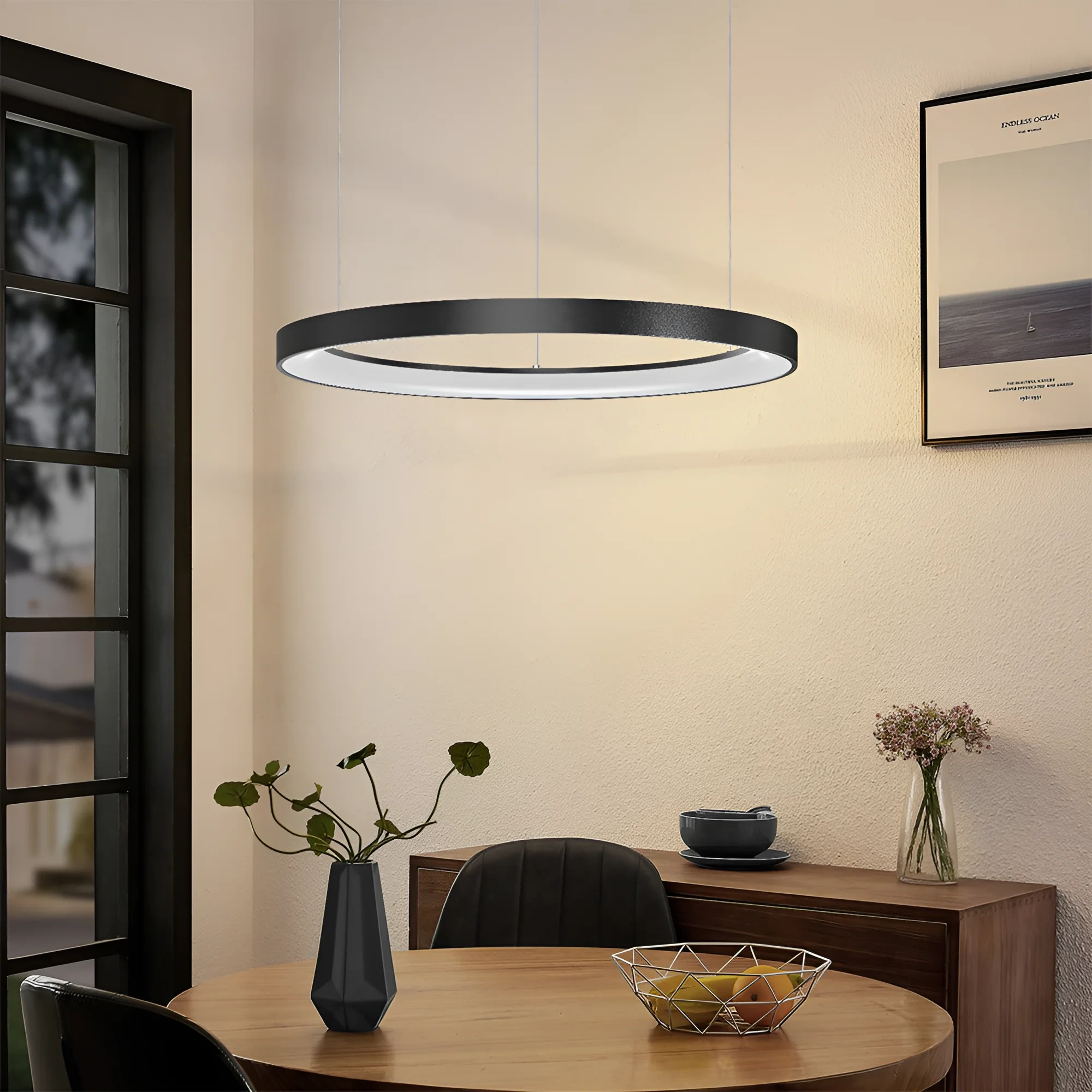 LED VISILICA OKRUGLA 36W CRNI CCT IP20 — slika 2