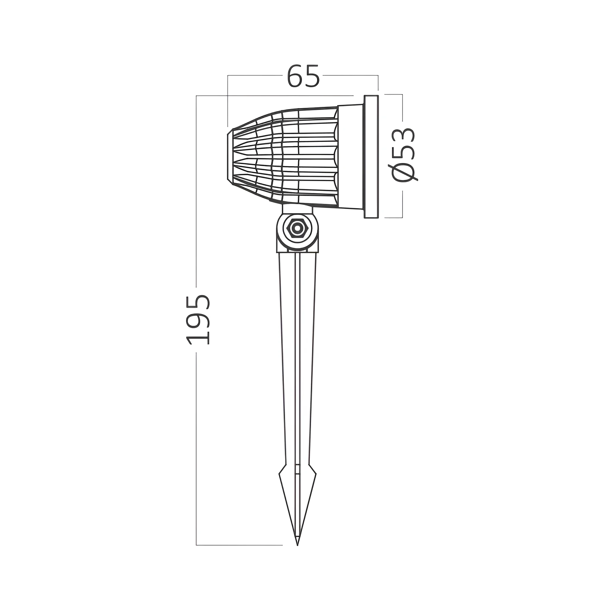 LED UBODNA SVETILJKA 7W CRNA 3000K IP65 — slika 7