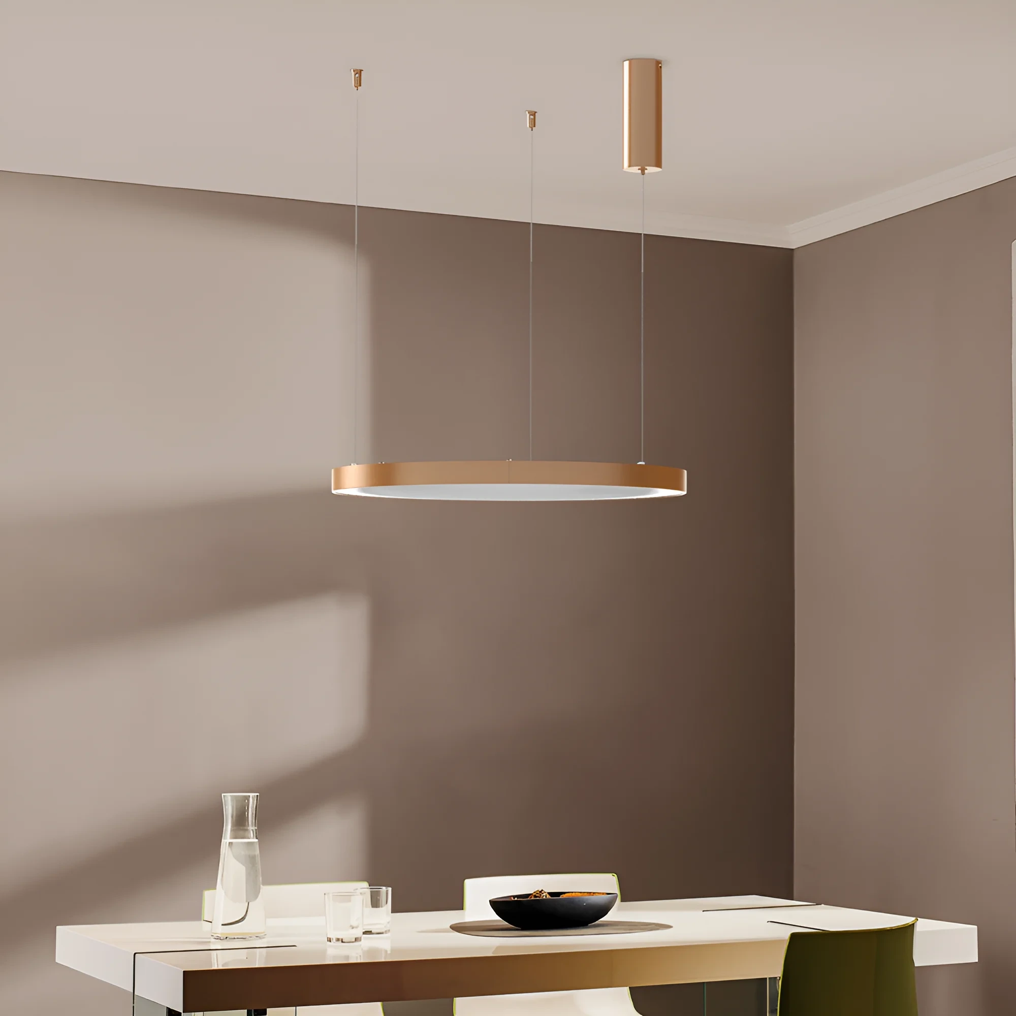 LED VISILICA OKRUGLA 36W ZLATNI CCT IP20 — slika 2