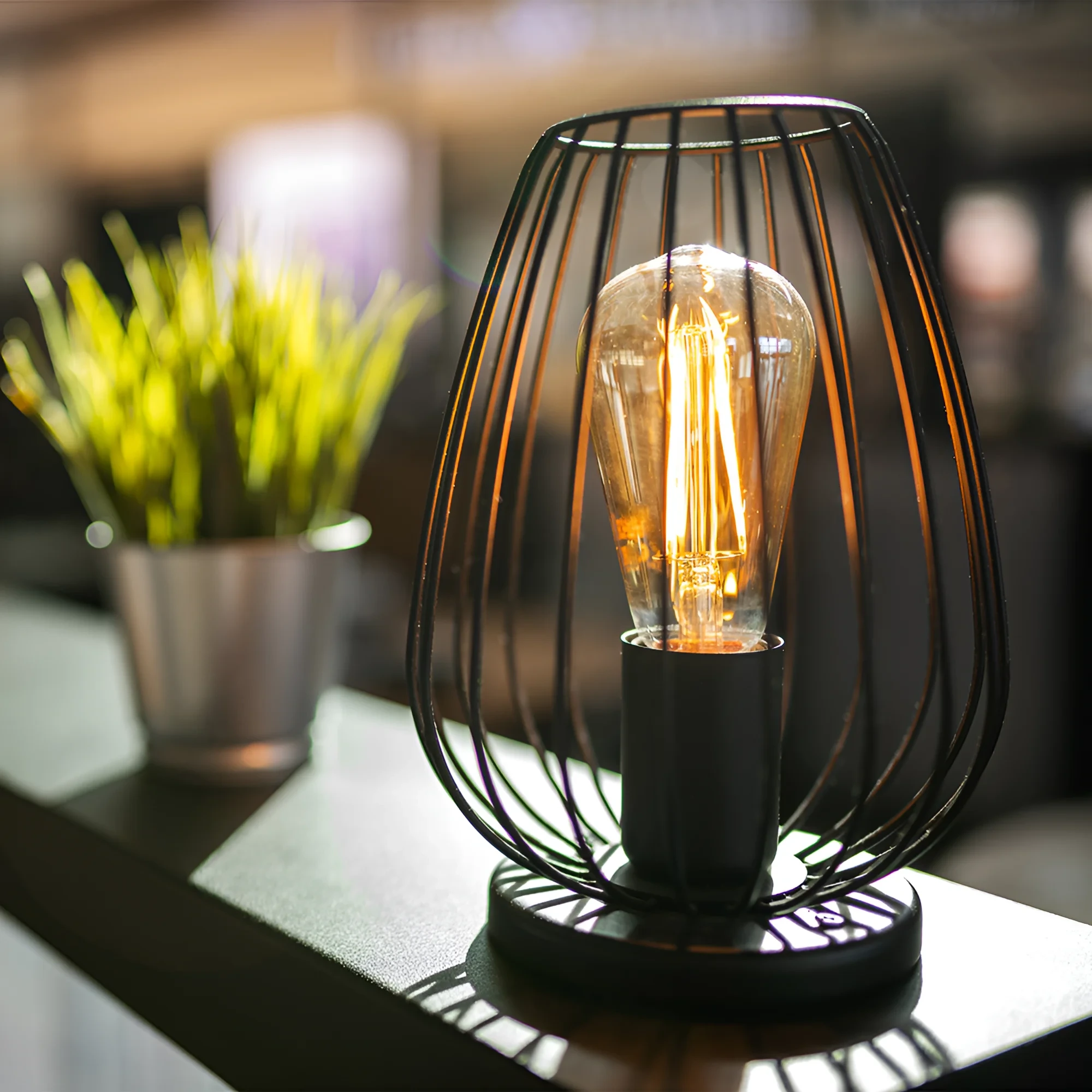 STONA LAMPA E27 CRNI — slika 2