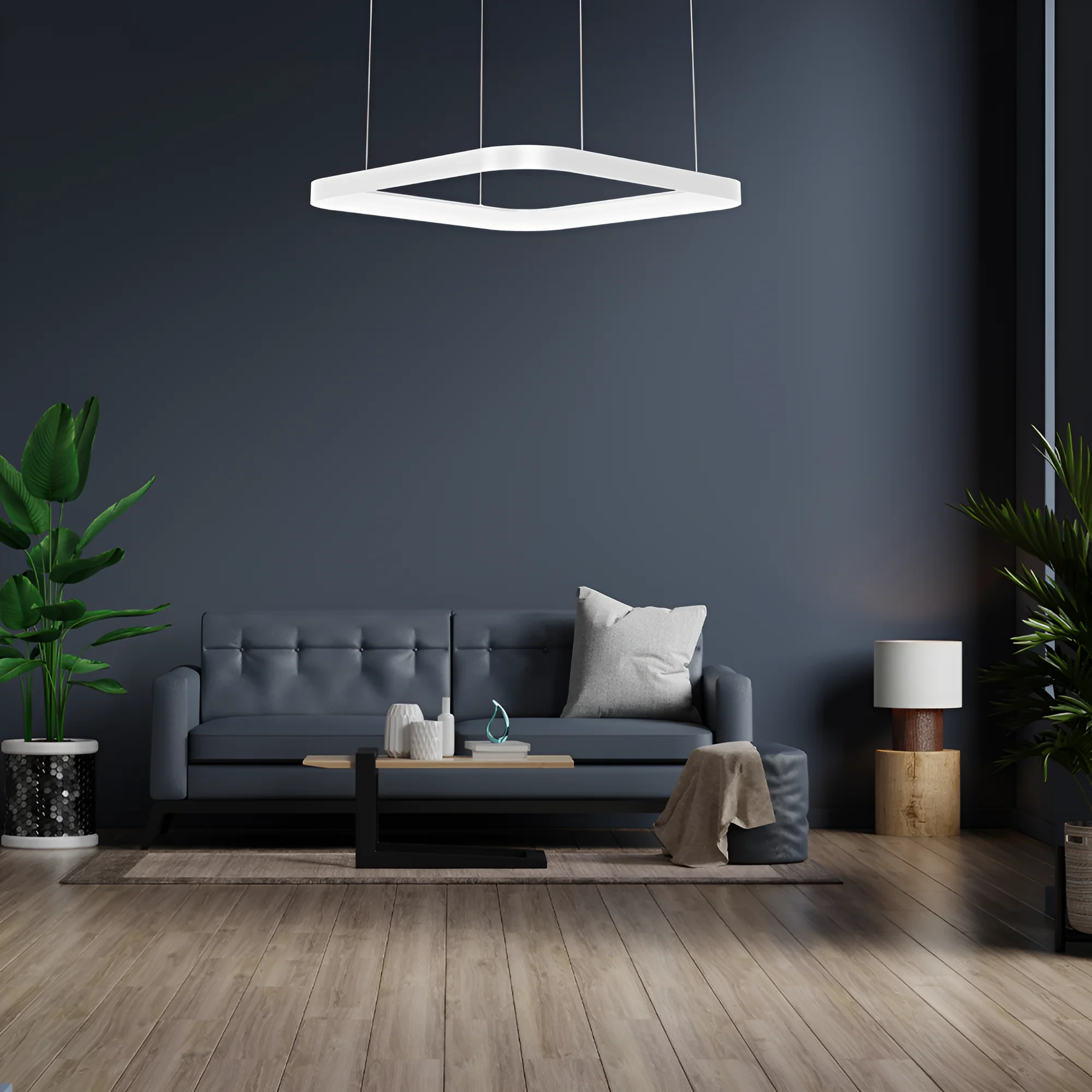 LED VISILICA KVADRATNA 36W BELI CCT IP20 — slika 2