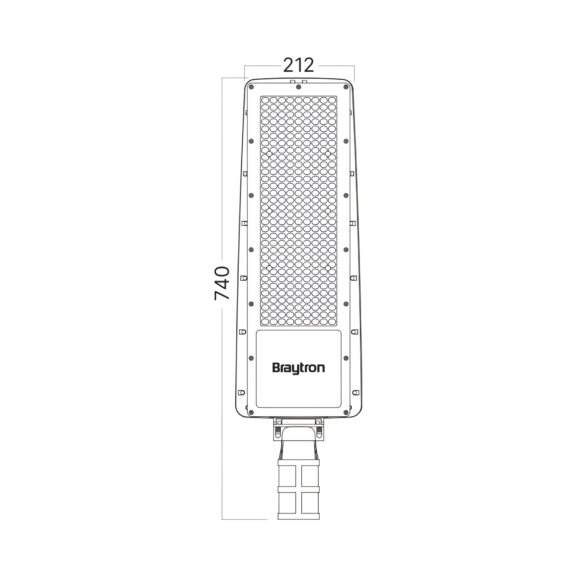 LED ULICNA SVETILJKA 200W SIVA 6500K IP66 — slika 4