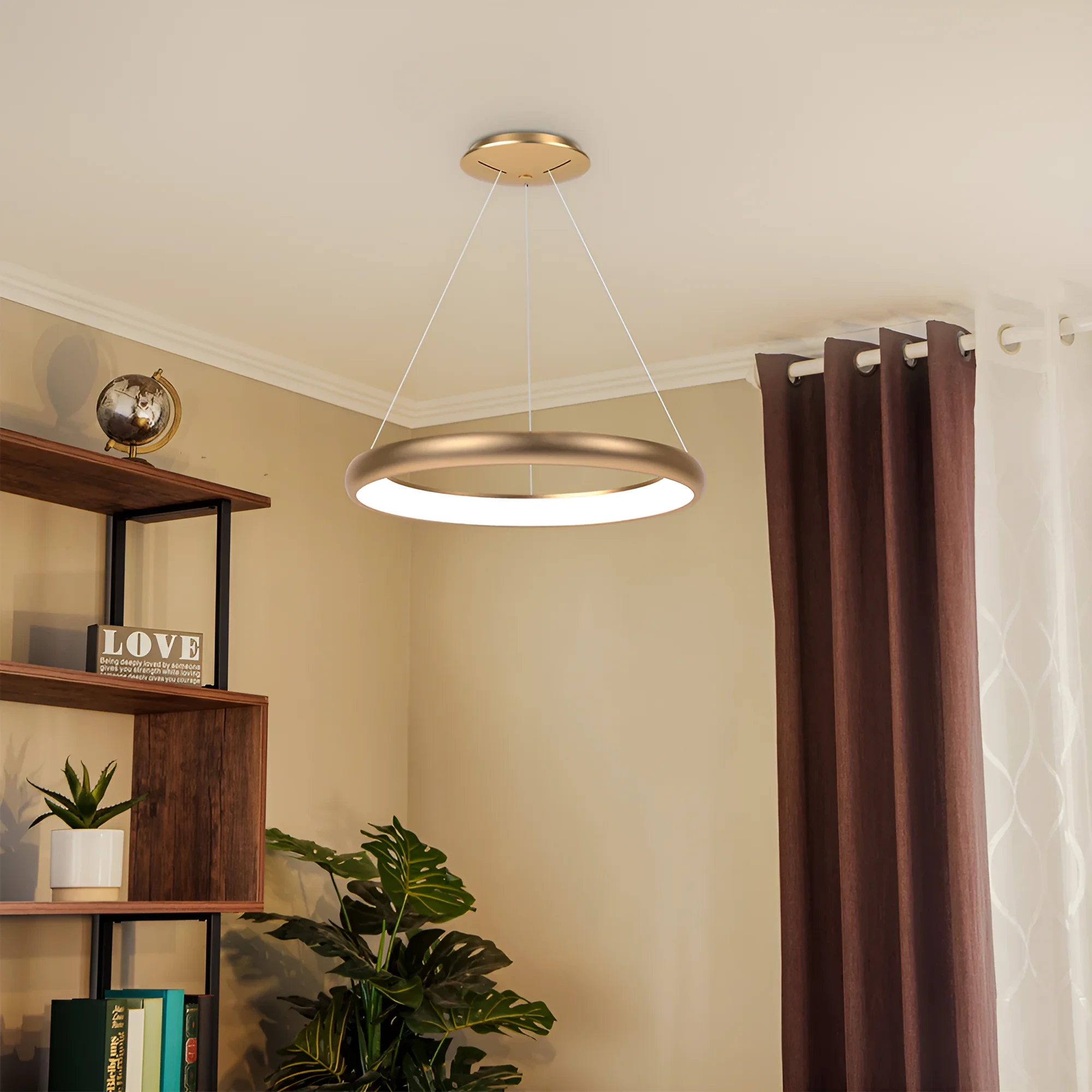 LED VISILICA OKRUGLA 46W ZLATNI CCT IP20 — slika 2