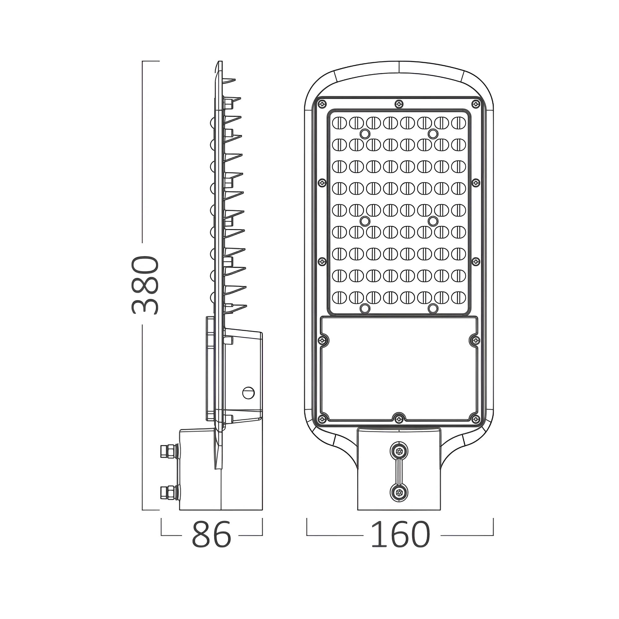 LED ULICNA SVETILJKA 50W SIVA 4000K IP66 — slika 5