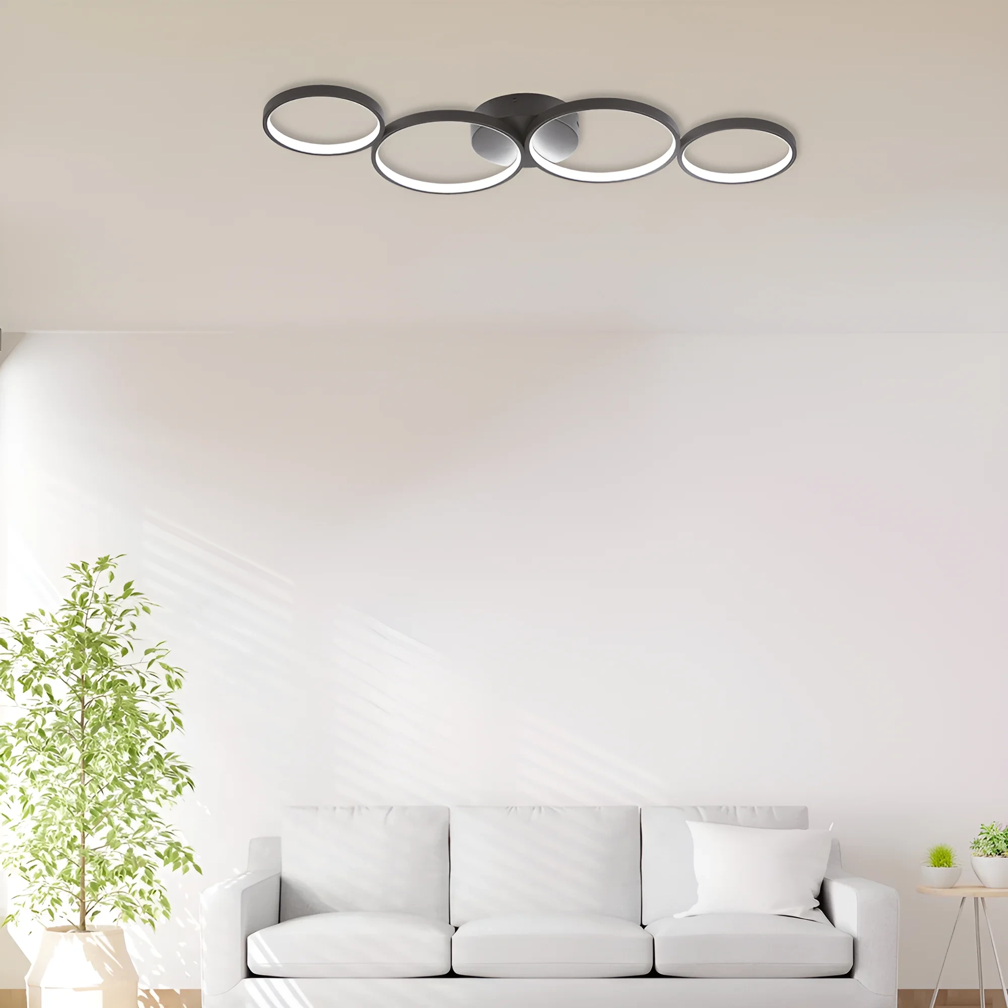 LED PLAFONJERA OKRUGLA 60W CRNI IP20 — slika 2