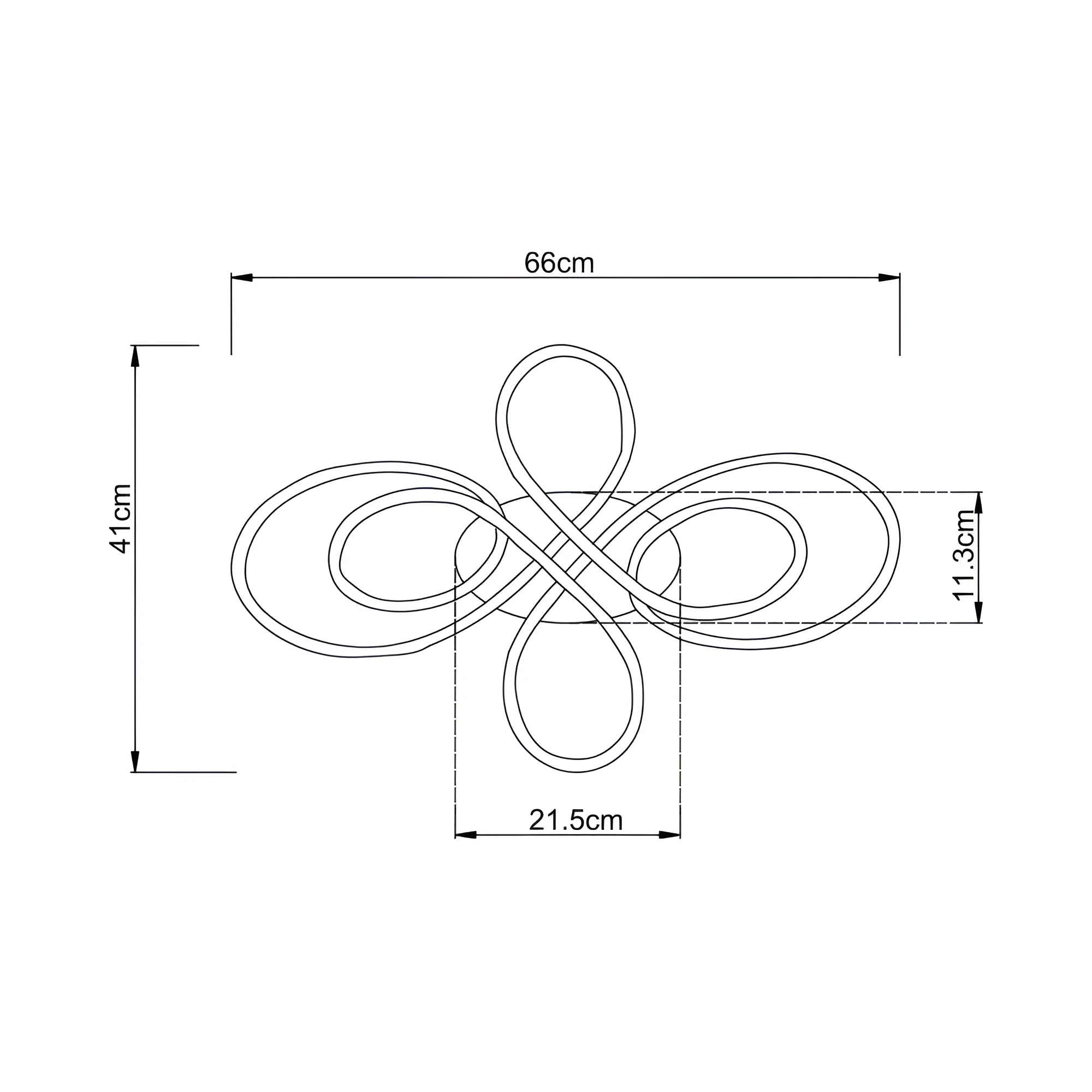 LED PLAFONJERA OKRUGLA 65W CRNI IP20 — slika 3