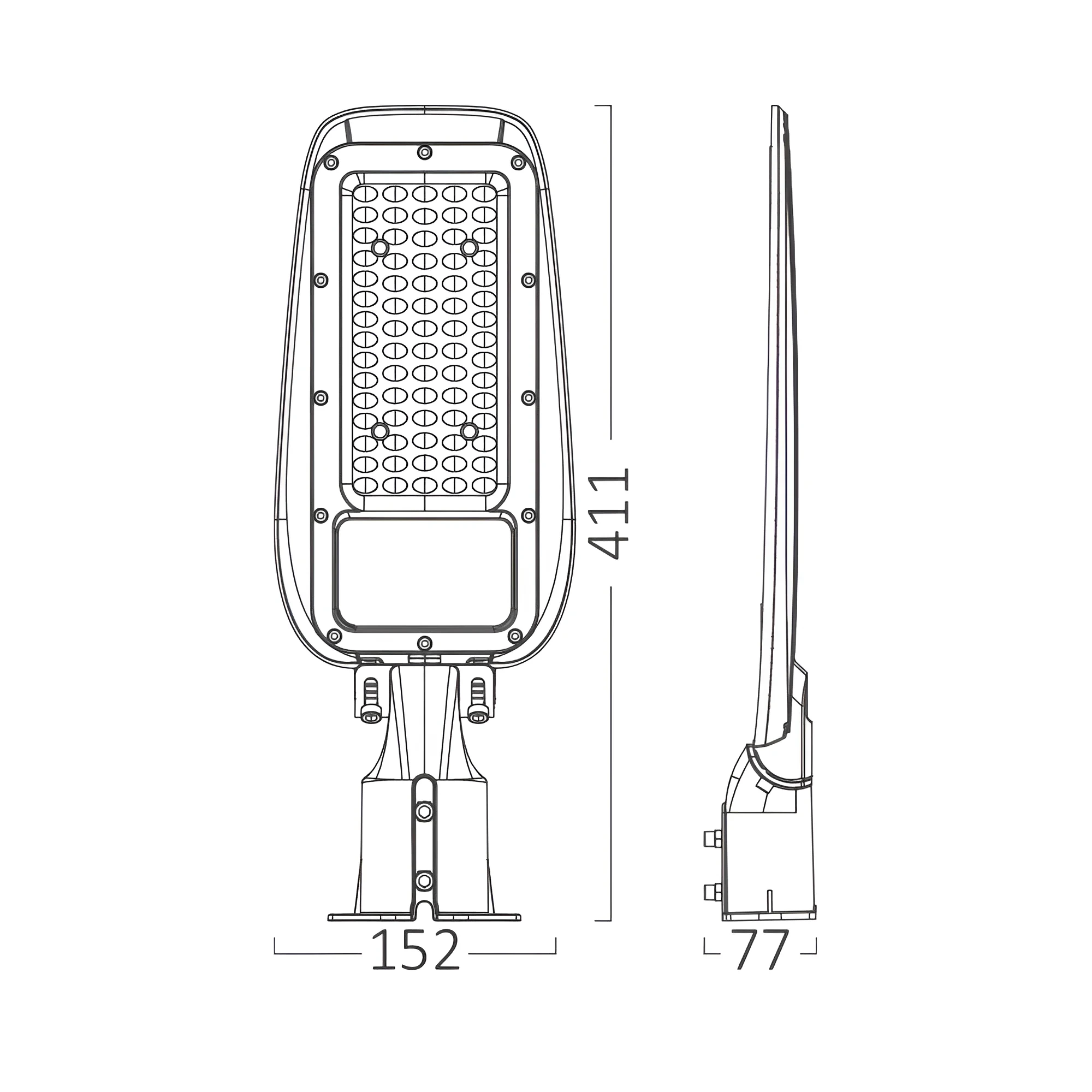 LED ULICNA SVETILJKA 50W SIVA 6500K IP66 — slika 7