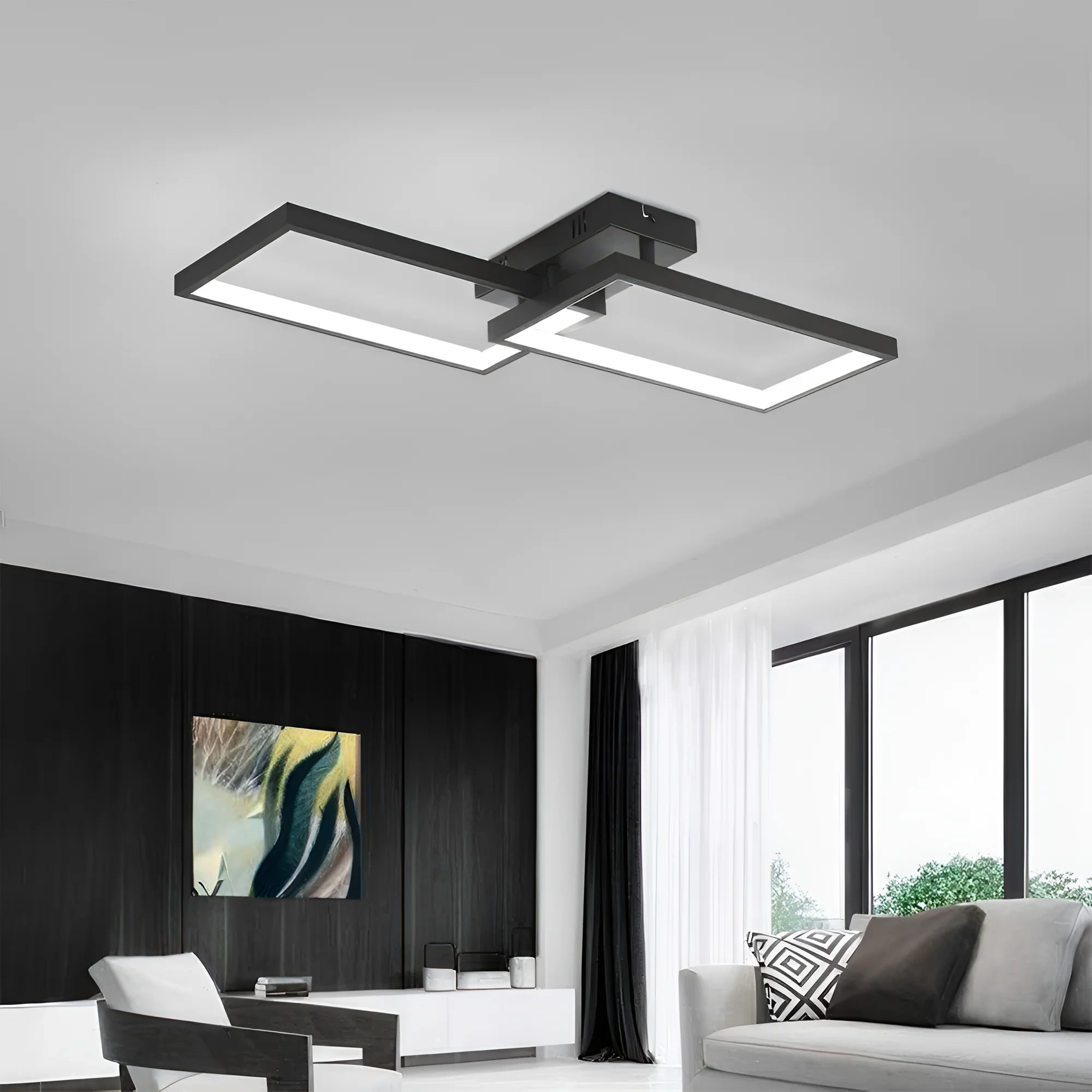 LED PLAFONJERA OKRUGLA 40W CRNI IP20 — slika 2