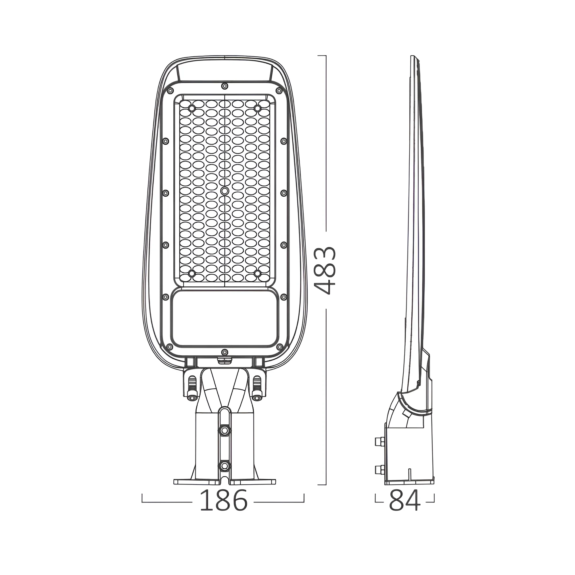 LED ULICNA SVETILJKA 100W SIVA 6500K IP66 — slika 7