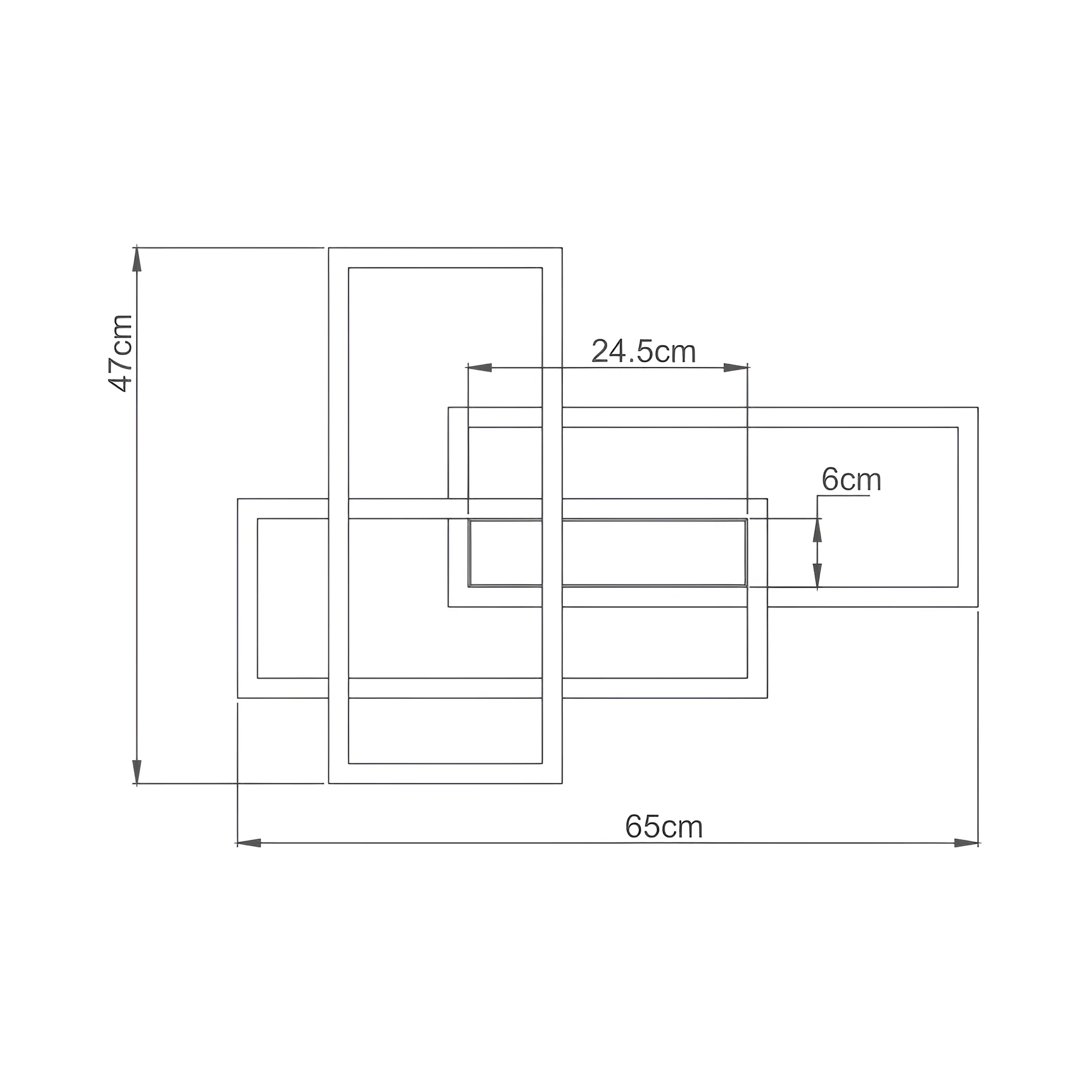 LED PLAFONJERA OKRUGLA 65W BELI IP20 — slika 3