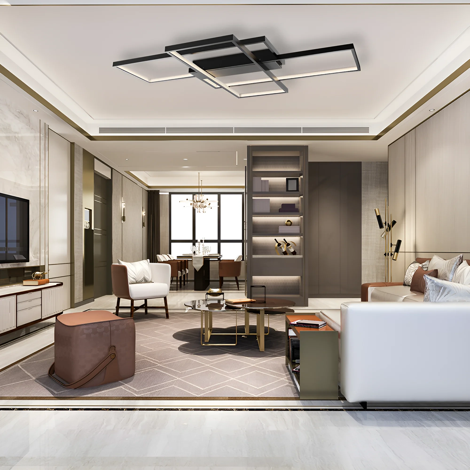 LED PLAFONJERA OKRUGLA 80W CRNI CCT SA DALJINSKIM IP20 — slika 2