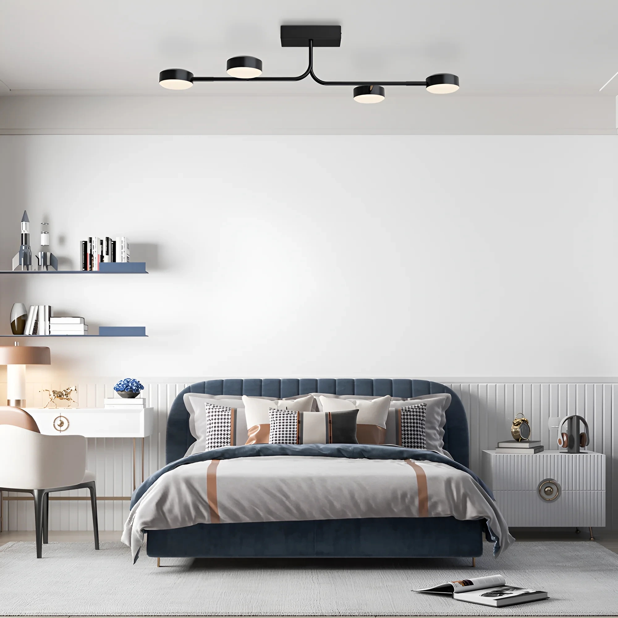 LED PLAFONJERA 32W CRNI 3000K — slika 2