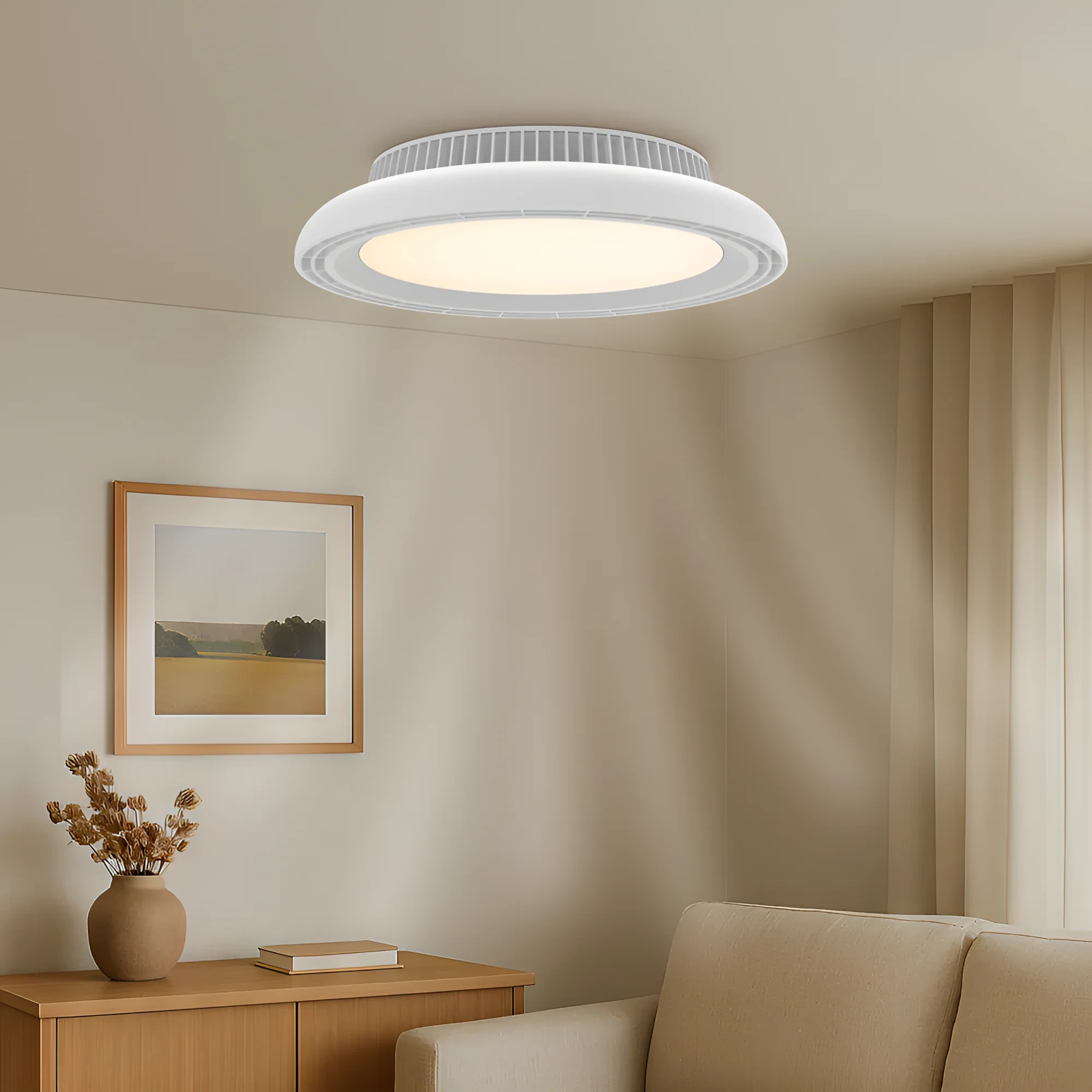LED PLAFONSKI VENTILATOR 24+30W BELI CCT IP20 — slika 5