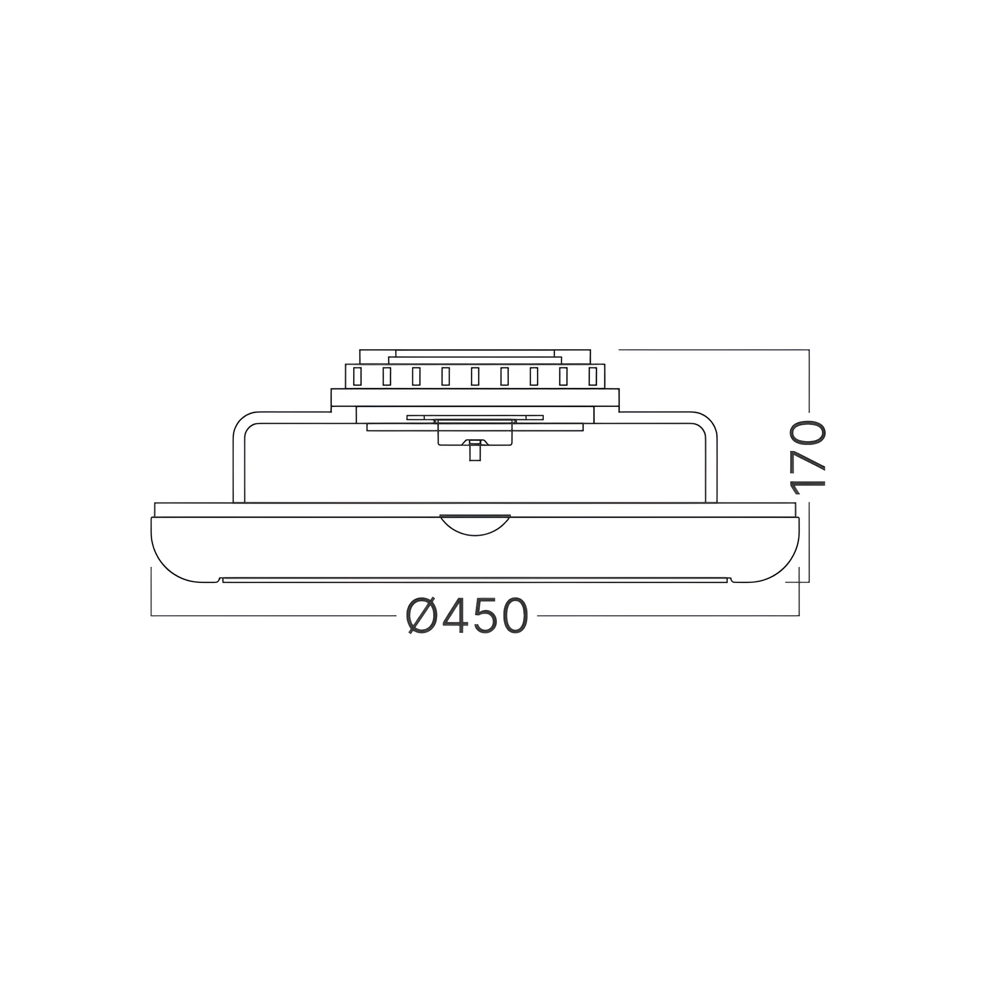 LED PLAFONSKI VENTILATOR D450 40+20W BELI CCT IP20 — slika 7