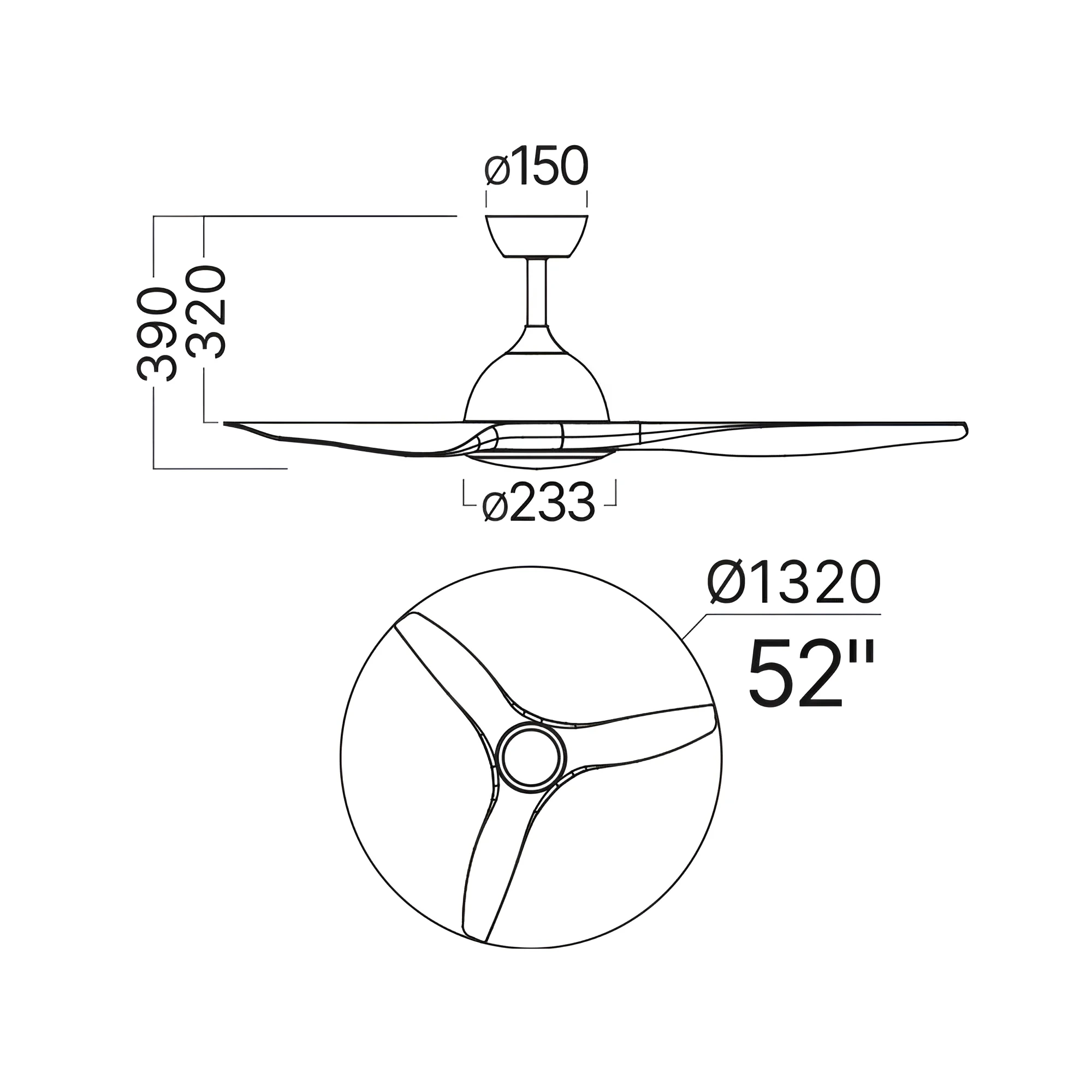 LED PLAFONSKI VENTILATOR 24+35W CRNI CCT IP20 — slika 6