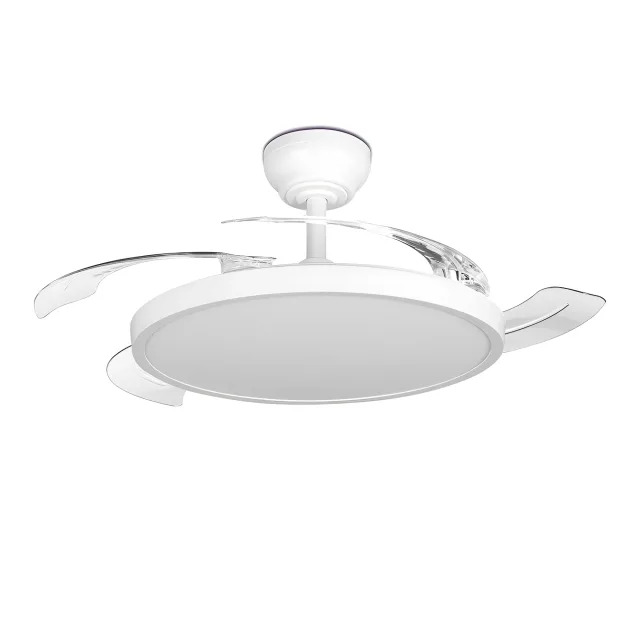 LED PLAFONSKI VENTILATOR 42+30W BELI CCT IP20