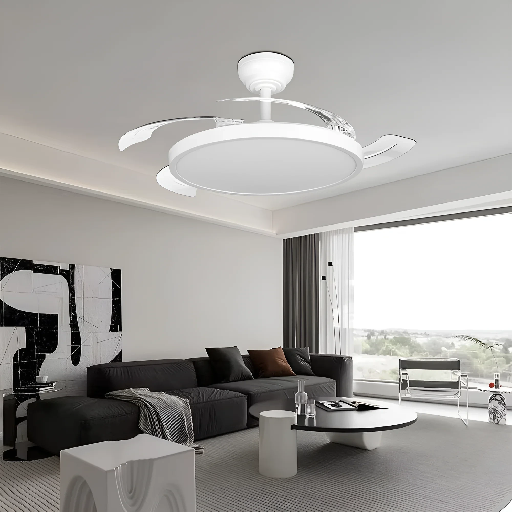 LED PLAFONSKI VENTILATOR 42+30W BELI CCT IP20 — slika 2