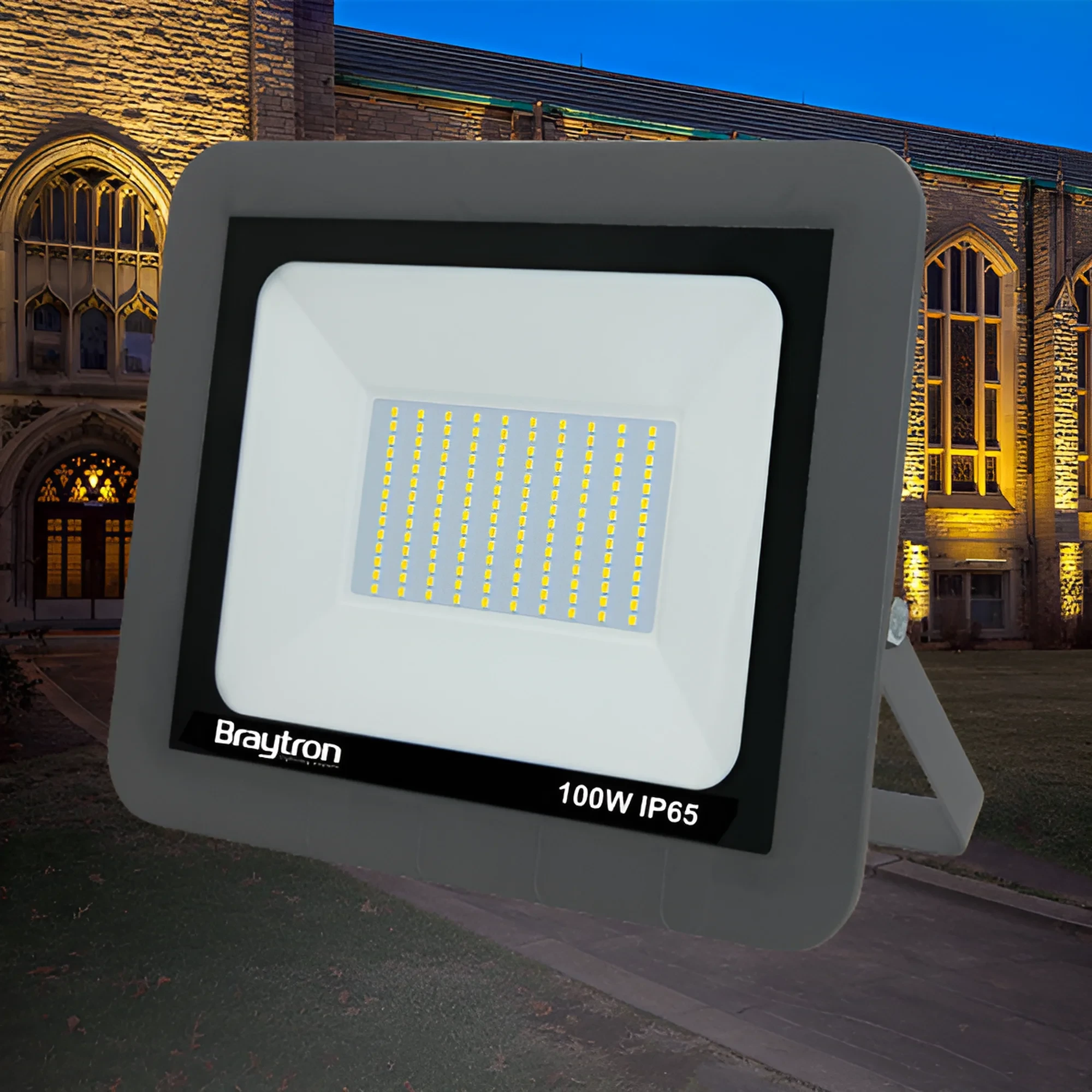 LED REFLEKTOR 100W SIVI 3000K IP65 — slika 2