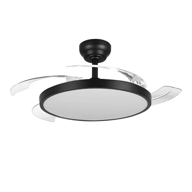 LED PLAFONSKI VENTILATOR 42+30W CRNI CCT IP20