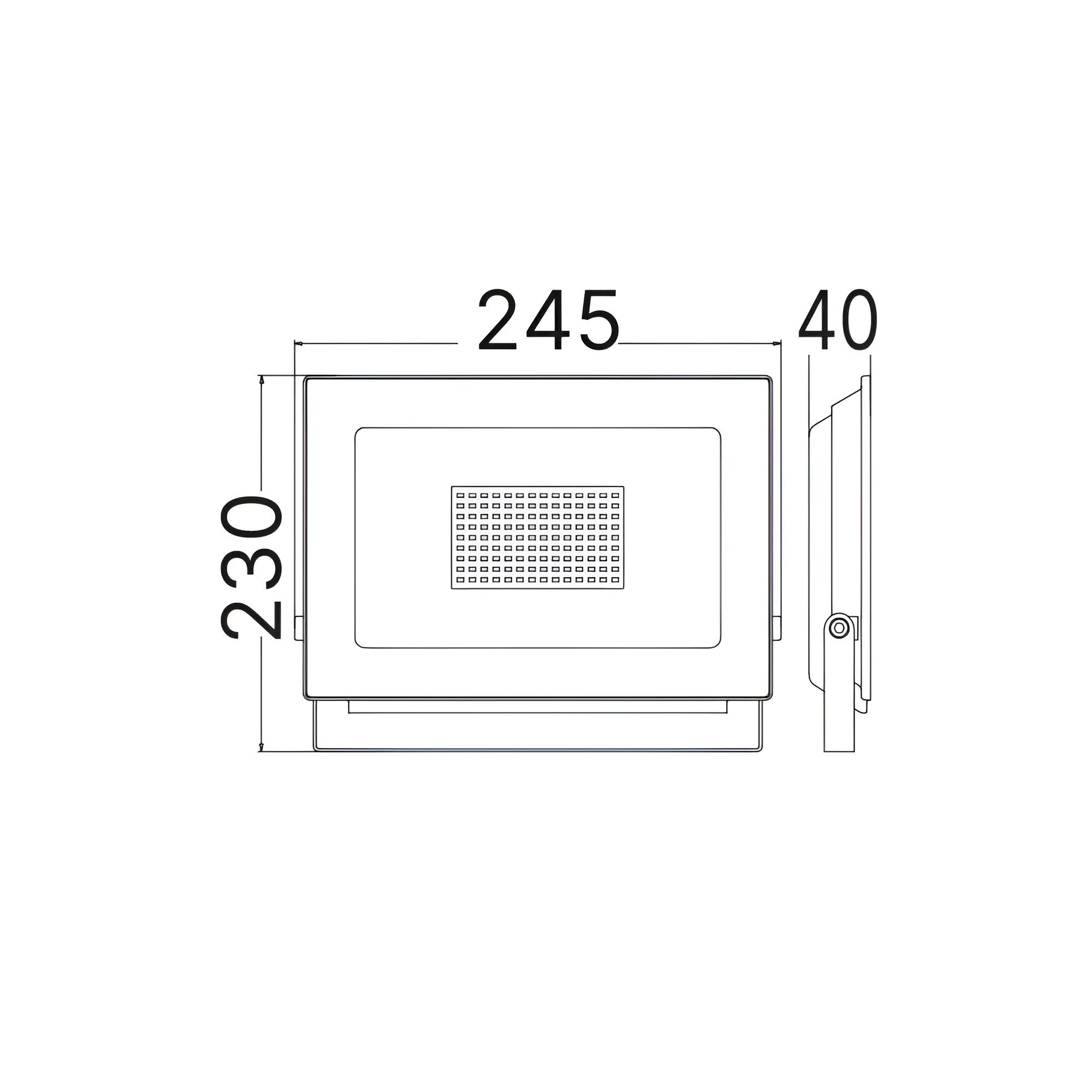 LED REFLEKTOR 100W CRNI 3000K IP65 — slika 4