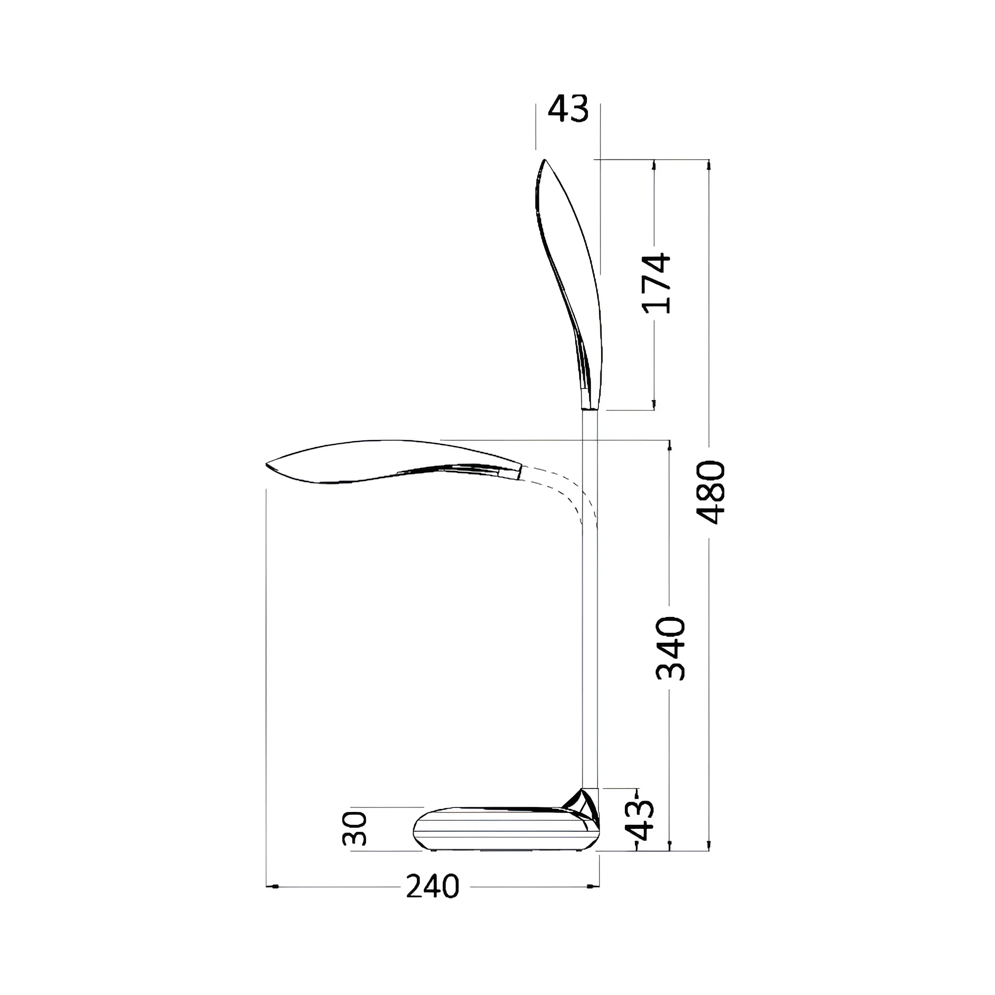 LED STONA LAMPA 5W BELA 5000K — slika 4