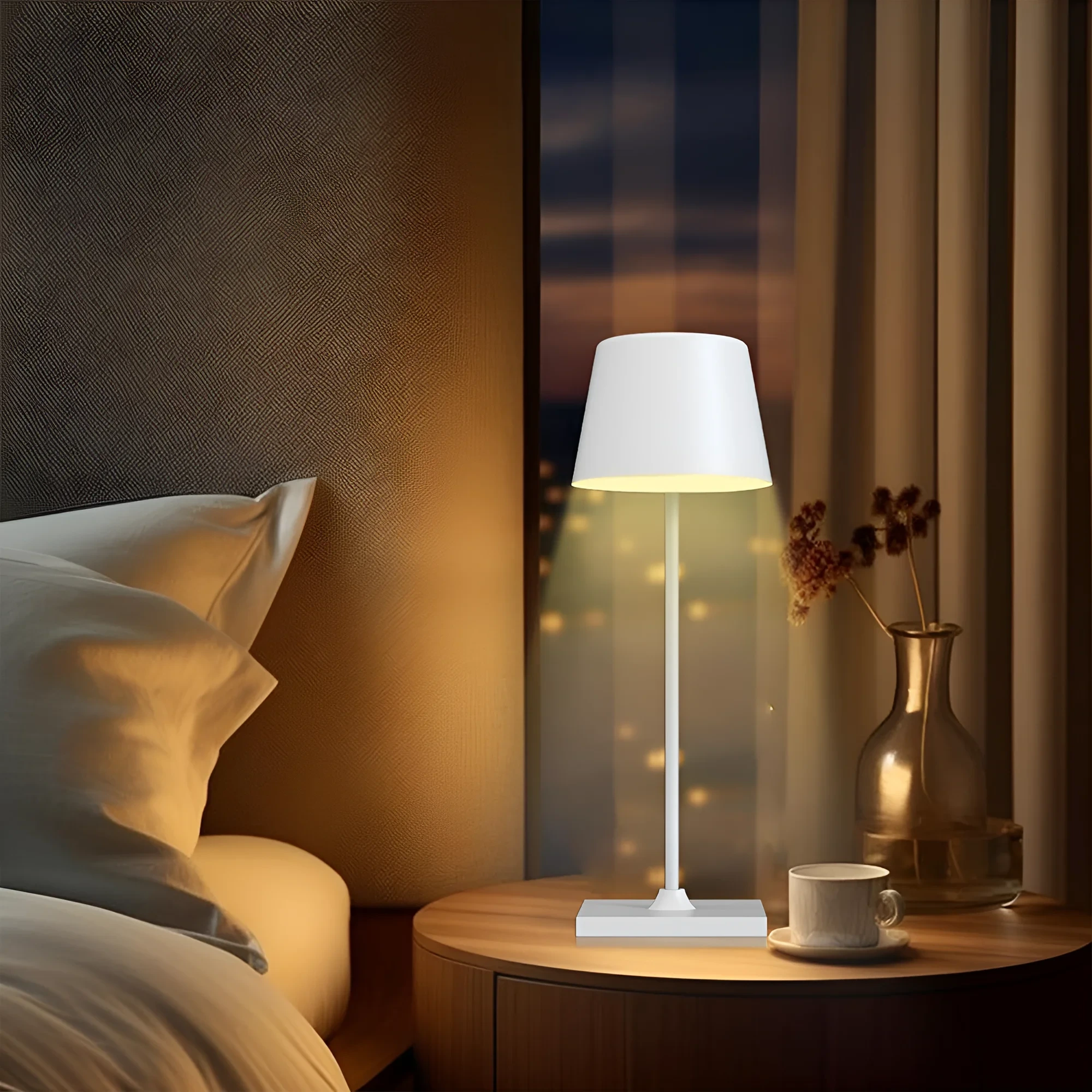 LED PUNJIVA STONA LAMPA BELA 3000K — slika 2