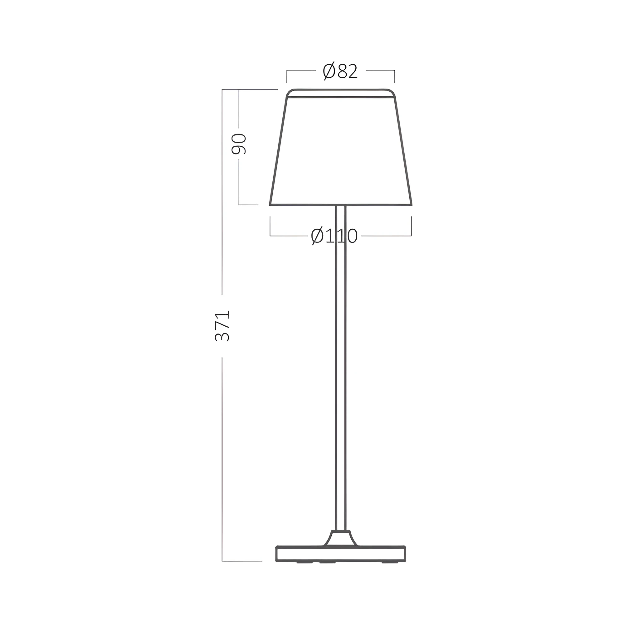 LED PUNJIVA STONA LAMPA CRNA 3000K — slika 5