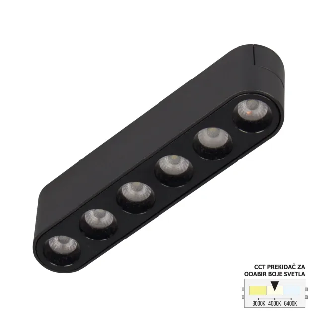 LED magnetna svetiljka CCT ULTRA SLIM FMS2001-6 BK