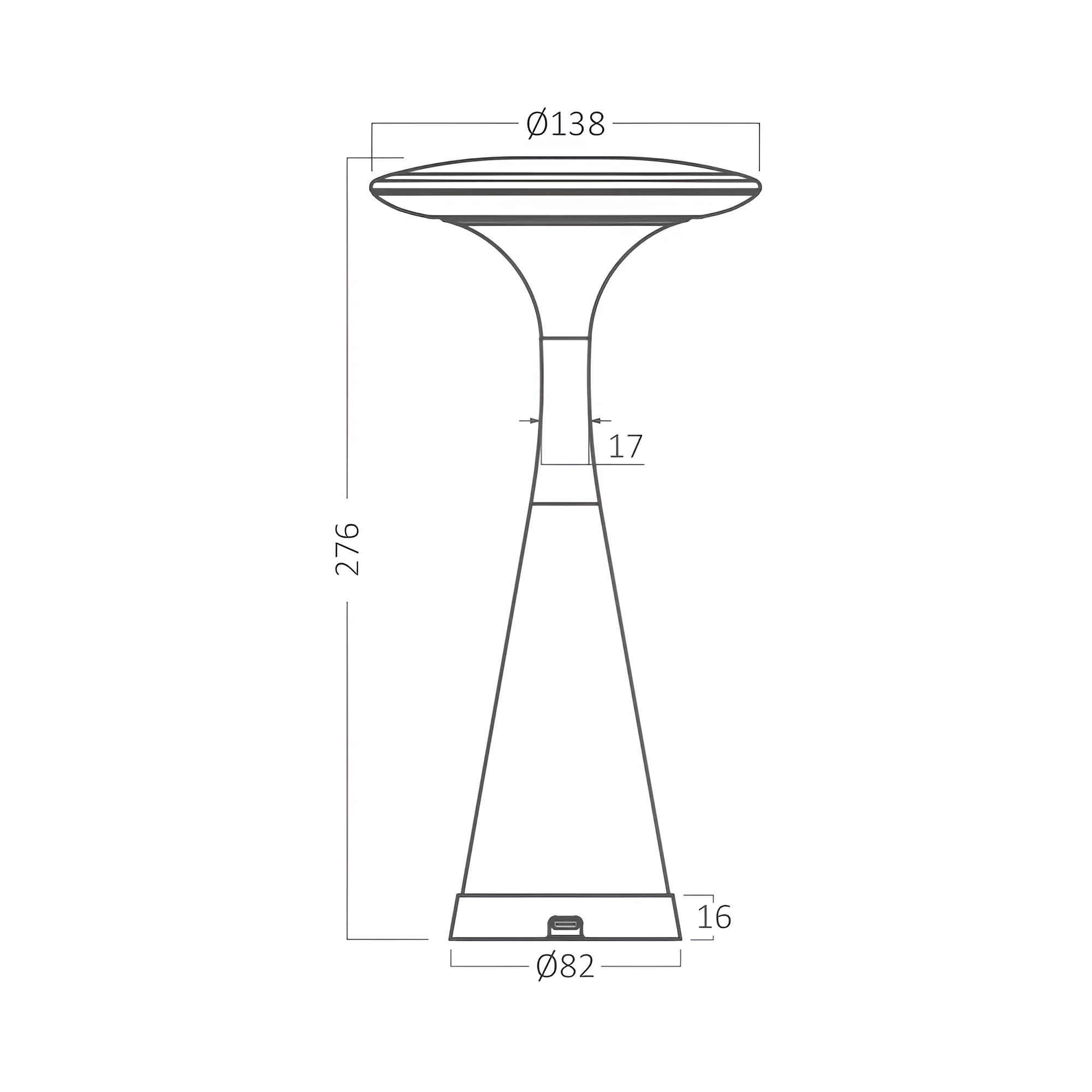 LED PUNJIVA STONA LAMPA ZELENA CCT — slika 5
